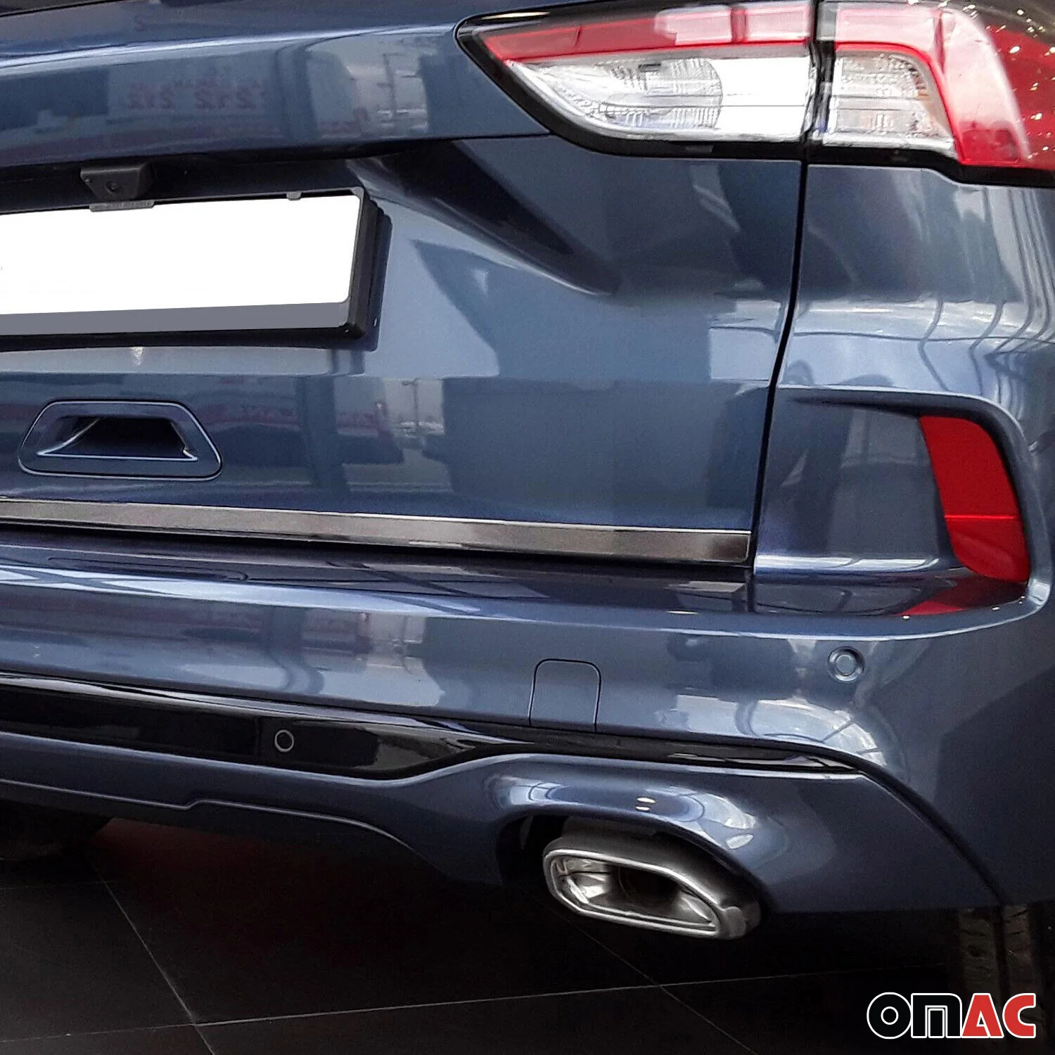 Kofferraumleiste Heckklappe Leiste für Ford Kuga III 2019-2026 Edelstahl Chrom - Image 6