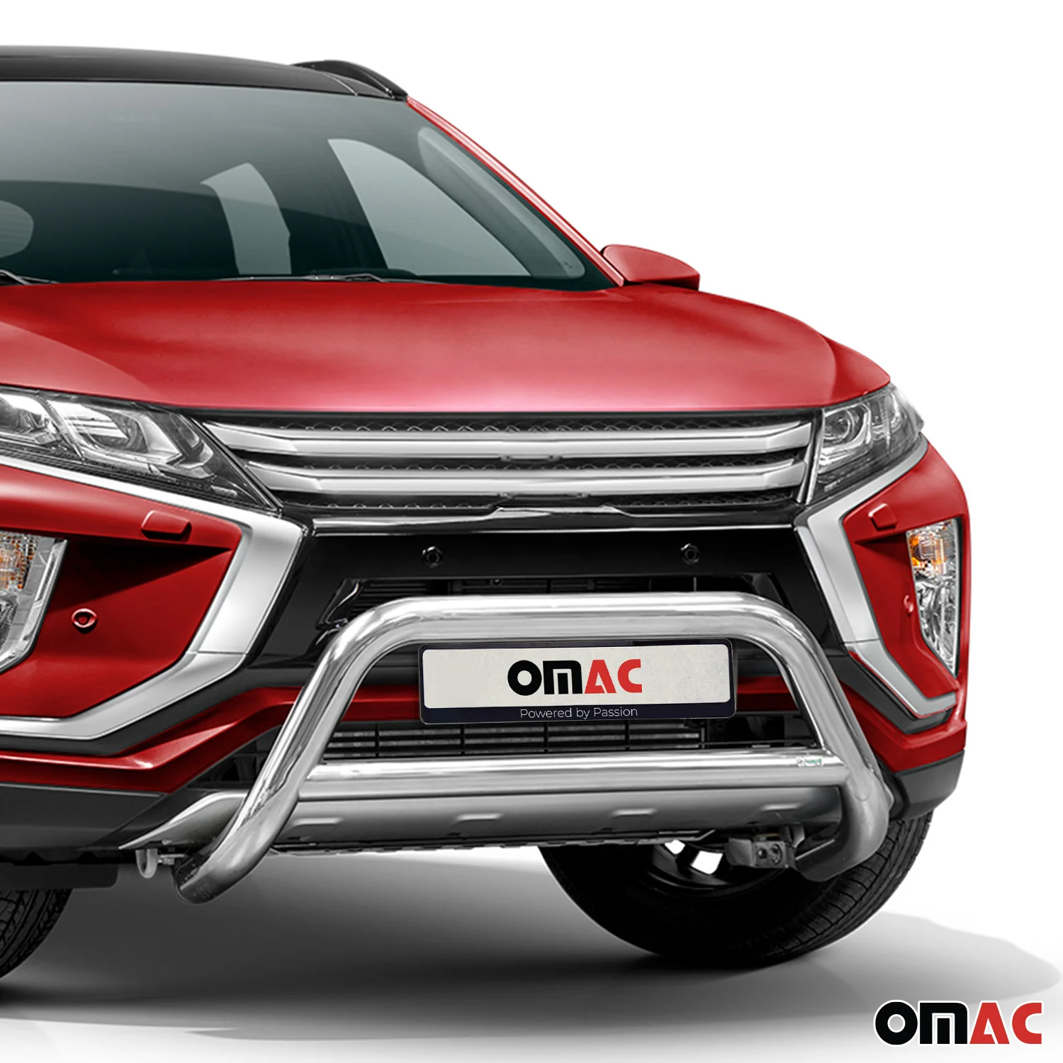 Frontbügel Frontschutzbügel fürsubishi Eclipse Cross 2018-2019 ABE Stahl Silber - Image 2
