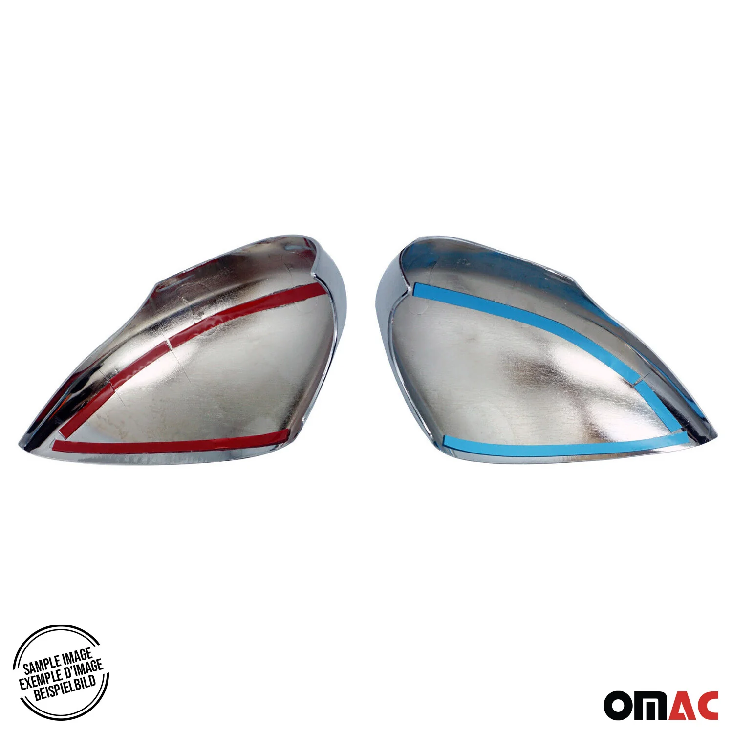 Spiegelkappen Spiegelabdeckung für Nissan Qashqai +2 2008-2014 Chrom ABS Silber - Image 5