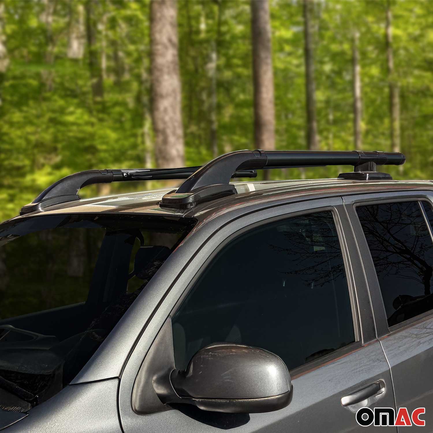 Dachreling & Dachträger Satz für VW Amarok DoubleCab 2010-2022 Alu Schwarz 4x - Image 11