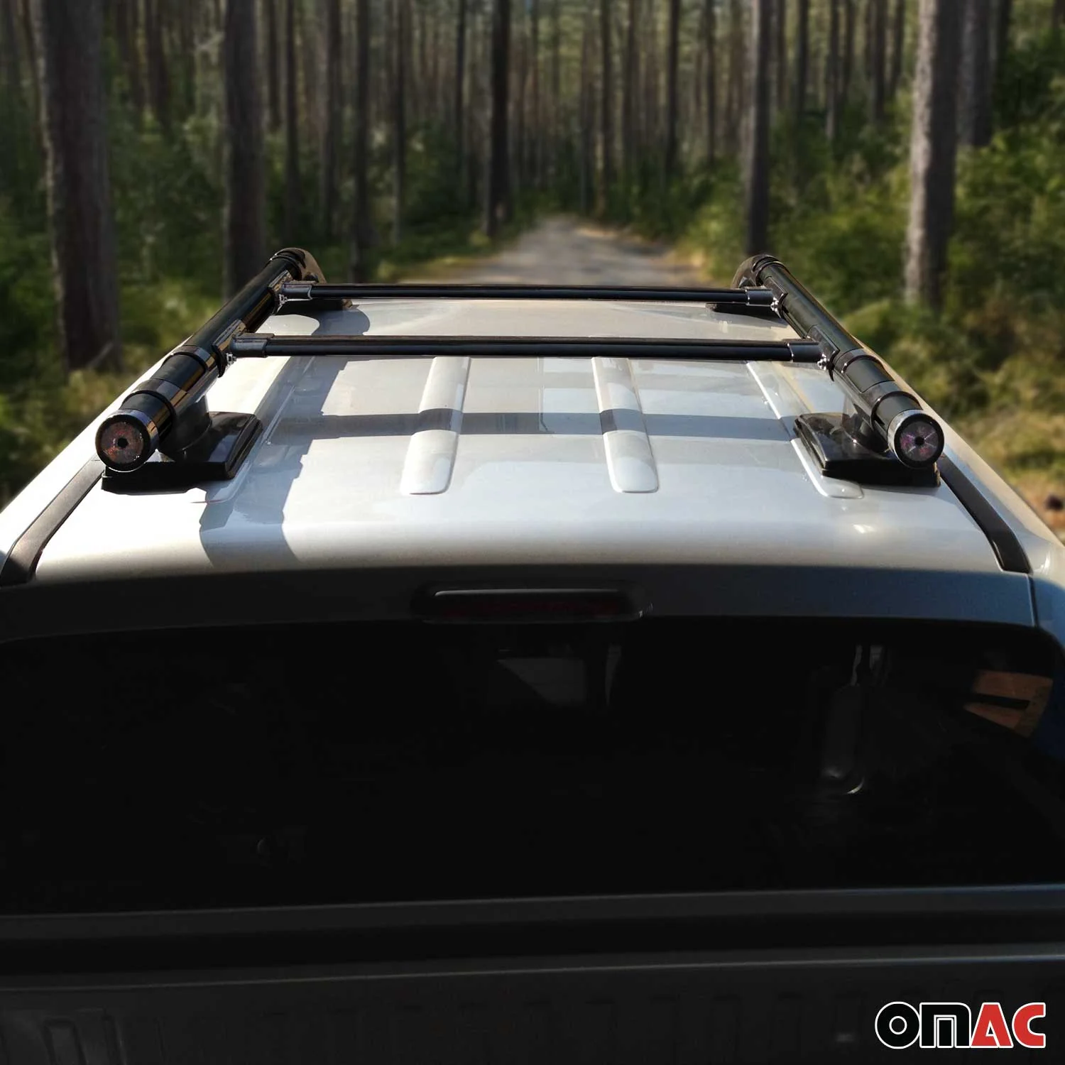 Dachreling & Dachträger Satz für VW Amarok DoubleCab 2010-2022 Alu Schwarz 4x - Image 9