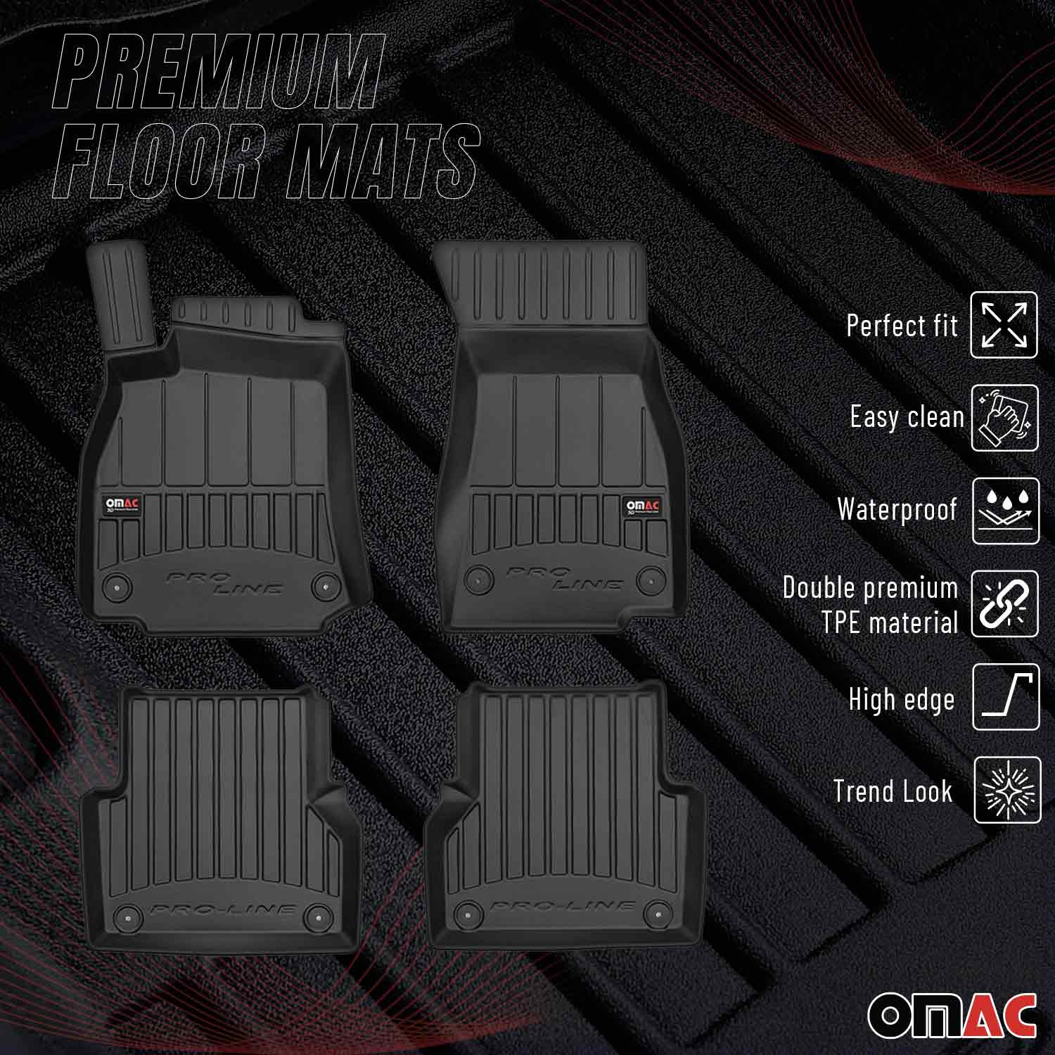 OMAC Gummi Fußmatten für Audi A6 Limo Avant Allroad C8 2018-2025 TPE Automatten - Image 2