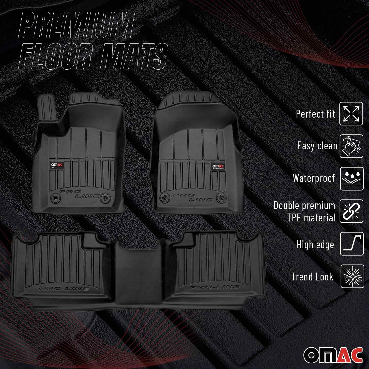 OMAC Gummi Fußmatten für Jeep Grand Cherokee WK2 2016-2022 Premium Automatten 4x - Image 2