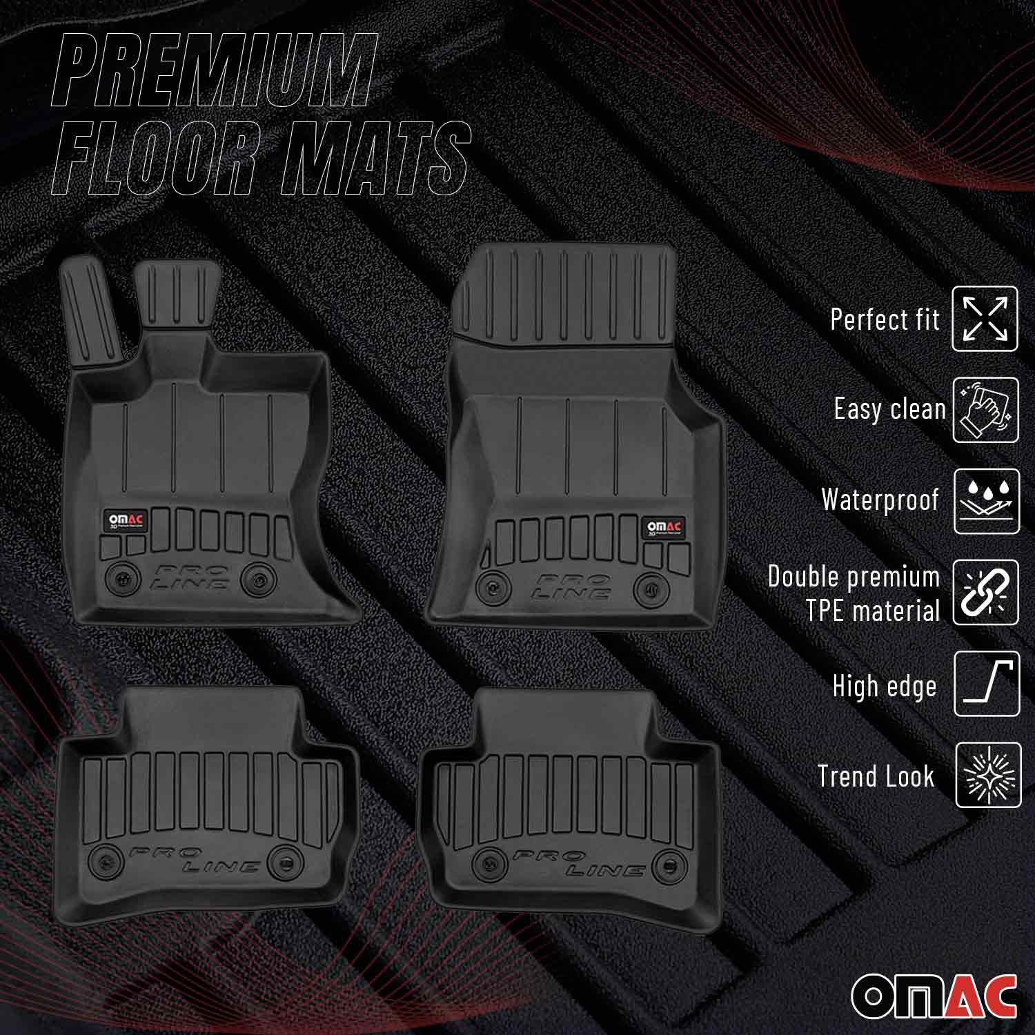 OMAC Gummi Fußmatten für Jaguar F-Pace 2016-2025 Premium TPE Automatten 4tlg - Image 2