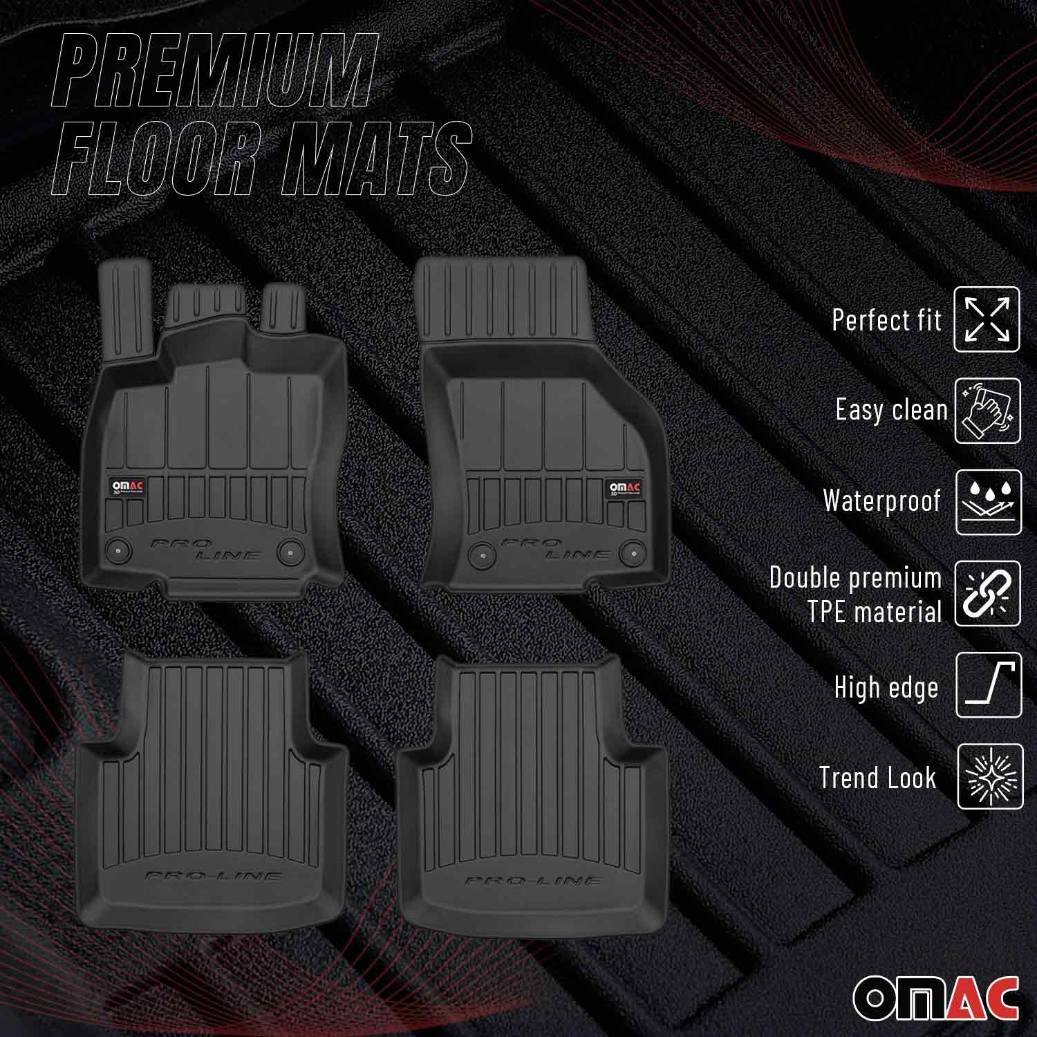 OMAC Gummi Fußmatten für VW Arteon 2017-2024 Premium TPE 3D Automatten 4tlg - Image 2
