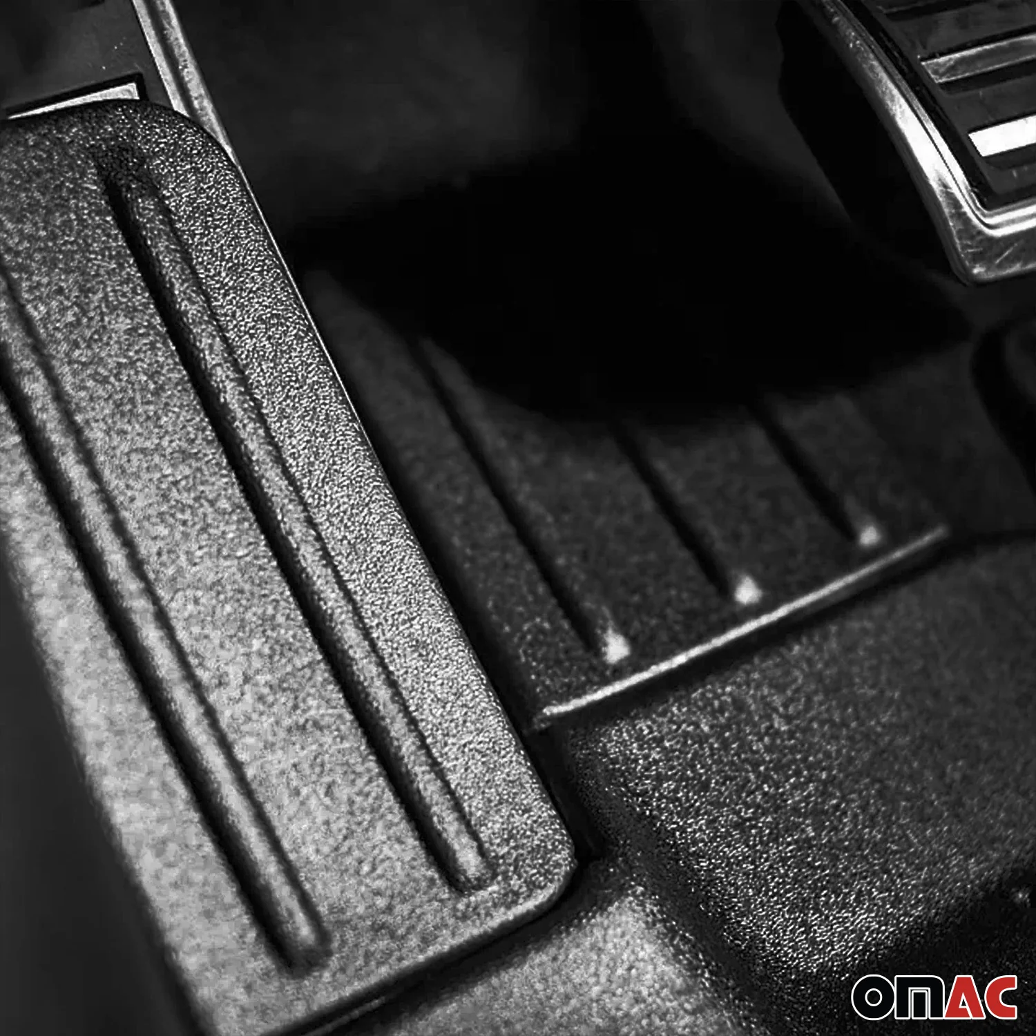 OMAC Fußmatten & Kofferraumwanne Set für Volvo S40 2003-2012 Gummi Schwarz 5x - Image 9