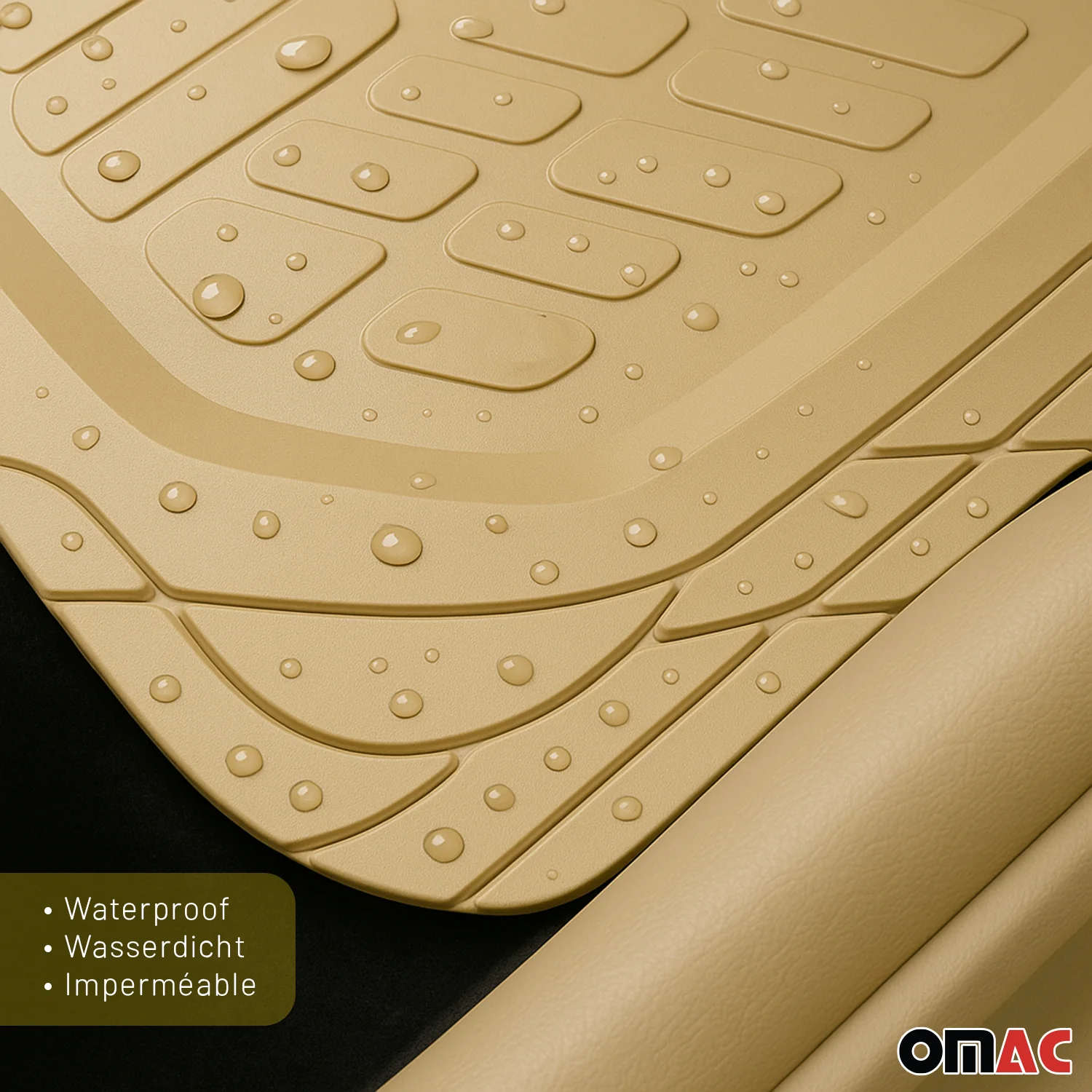 Fußmatten Automatten für BMW 3er 3D Passform Hoher Rand Gummimatten Beige - Image 9