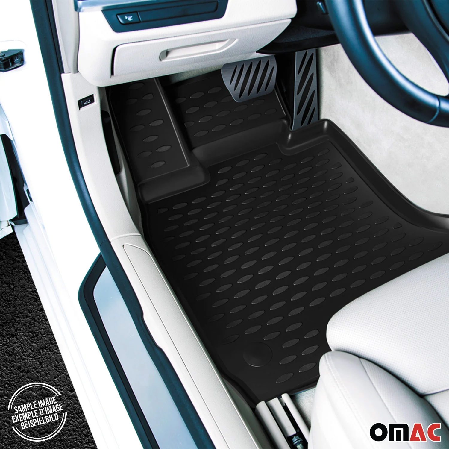 OMAC Gummimatten Fußmatten für Renault Espace V 2015-2023 TPE Automatte Schwarz - Image 9