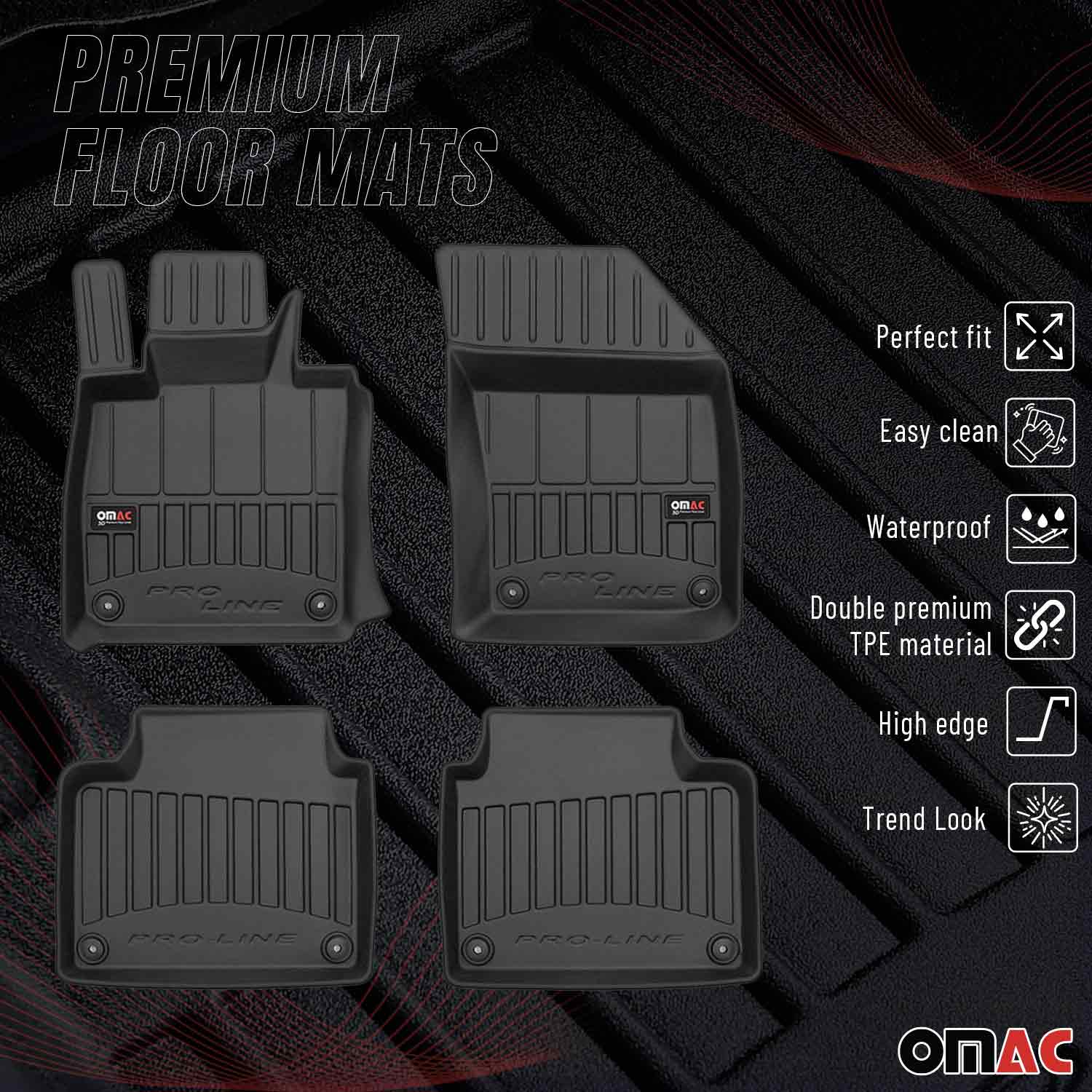 OMAC Gummi Fußmatten für Volvo V90 Kombi 2016-2025 Premium TPE Automatten 4tlg - Image 2