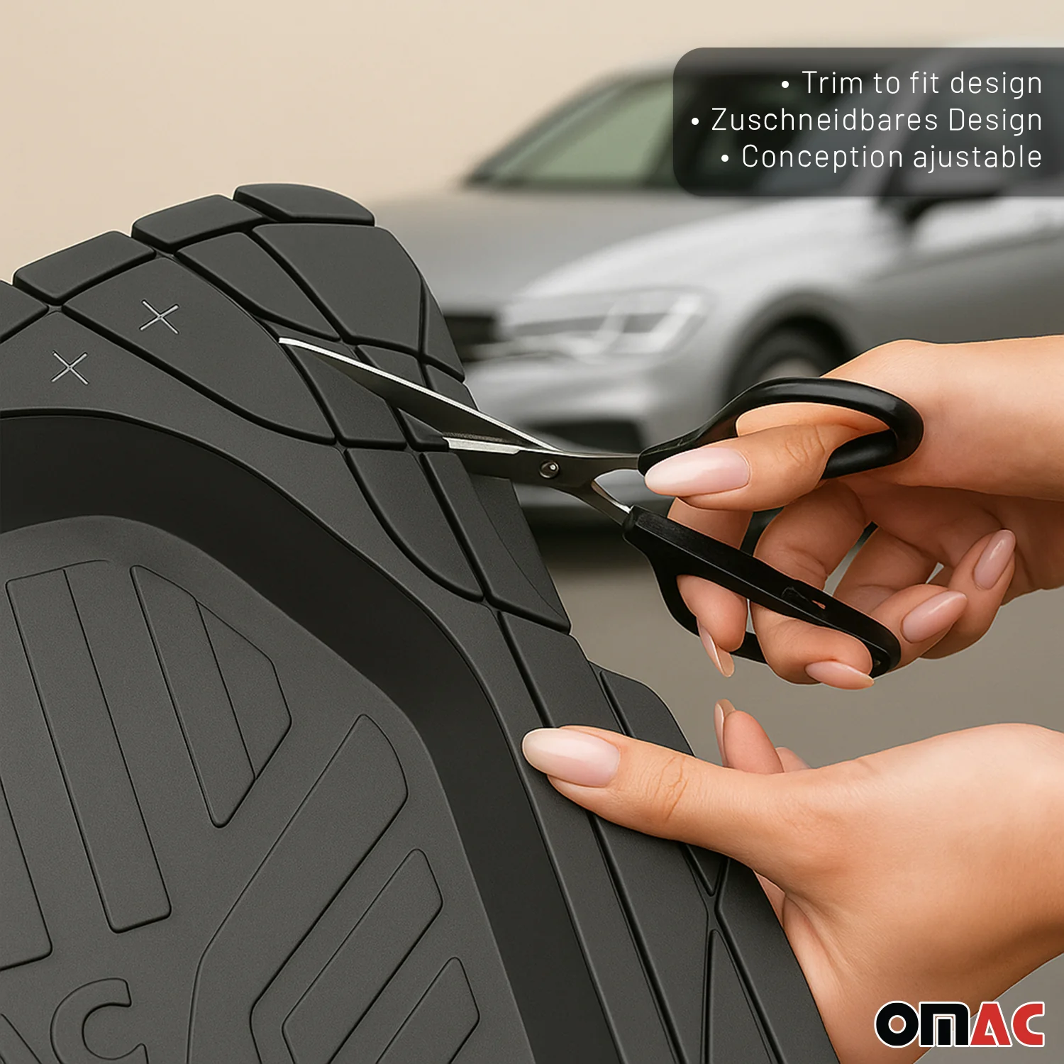 Fußmatten Gummimatten 3D Matte für Nissan X-Trail Gummi Schwarz 4Tlg - Image 5