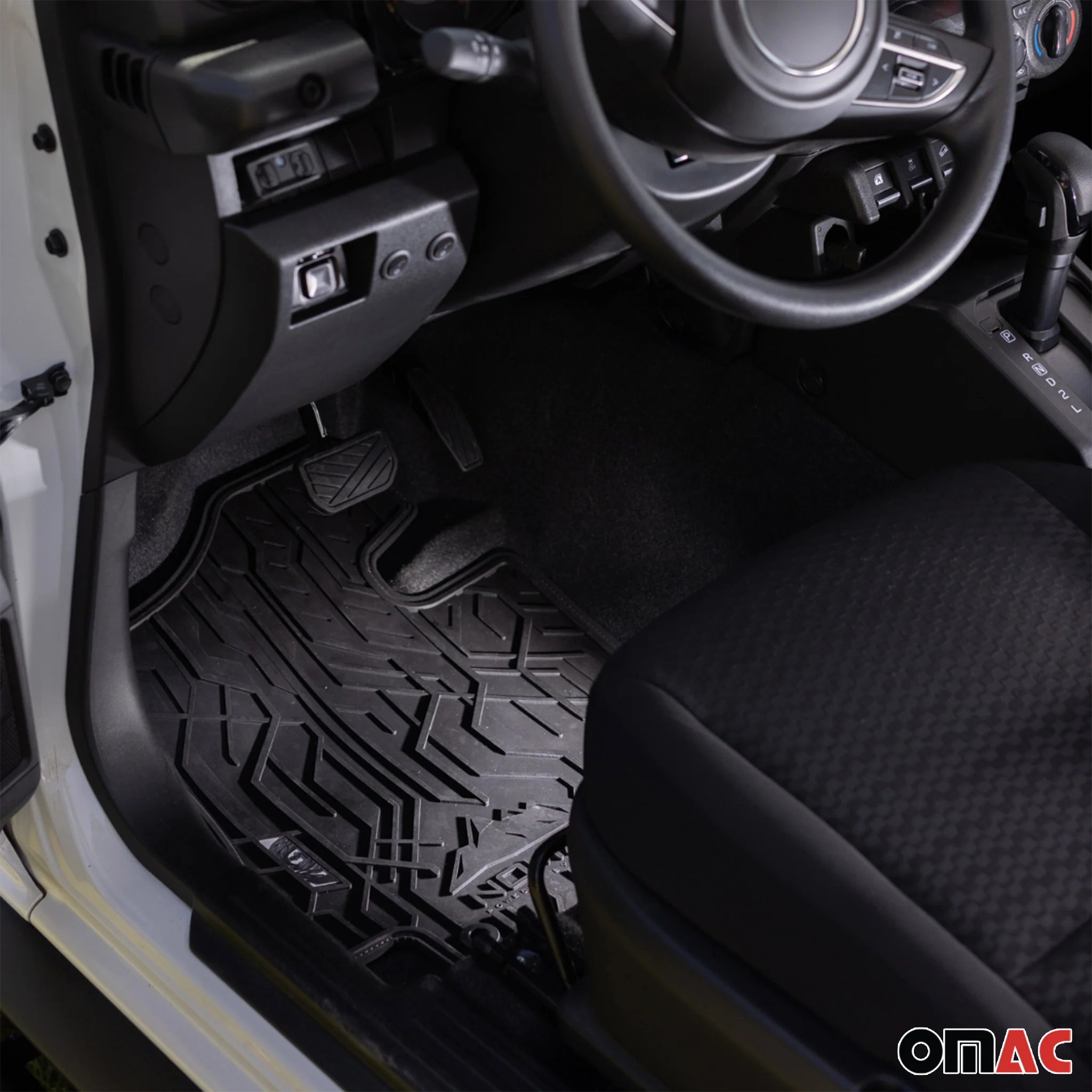 Fußmatten Gummimatten Antirutsch für Seat Ateca 2016-2026 Gummi Schwarz 2 tlg - Image 2