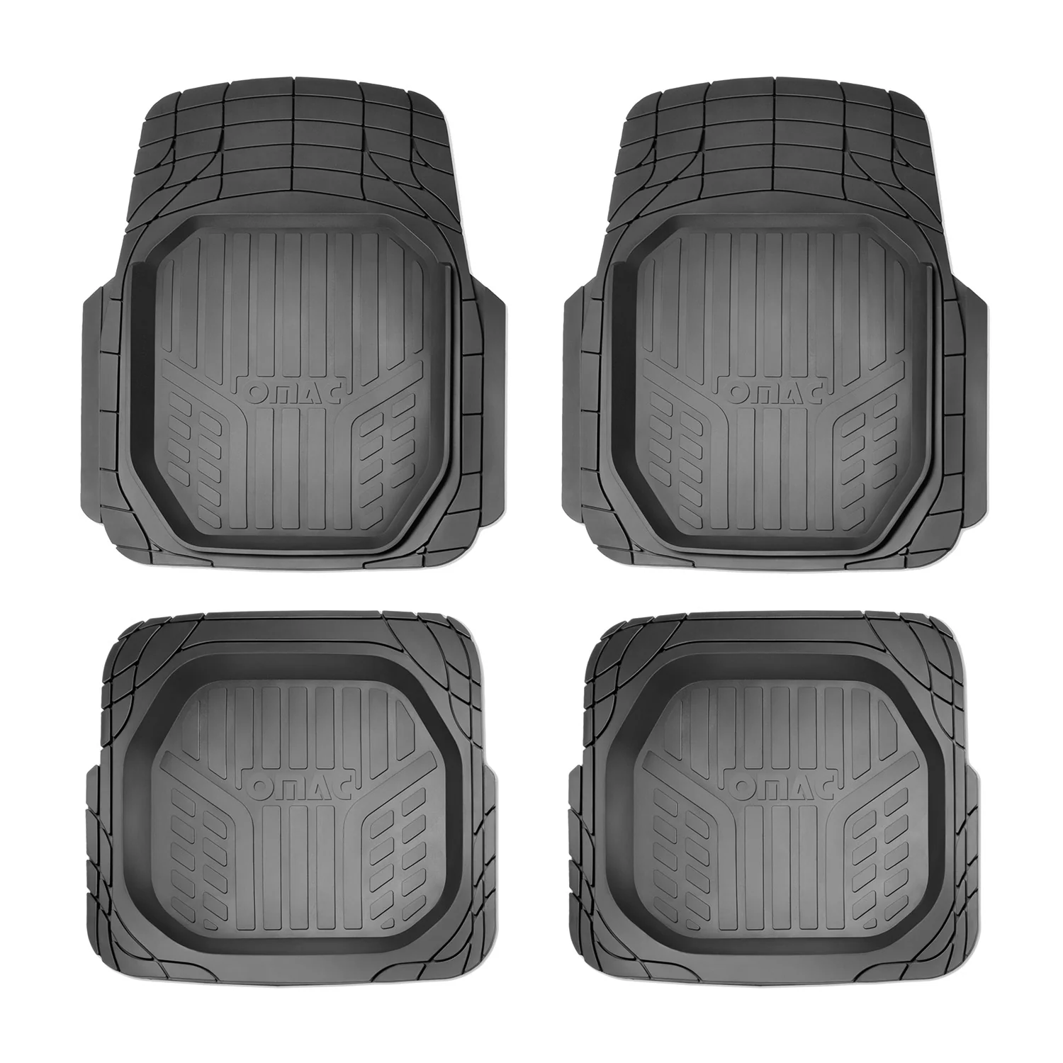 Fußmatten Gummimatten 3D Passform für Citroen C3 Gummi Schwarz 4tlg