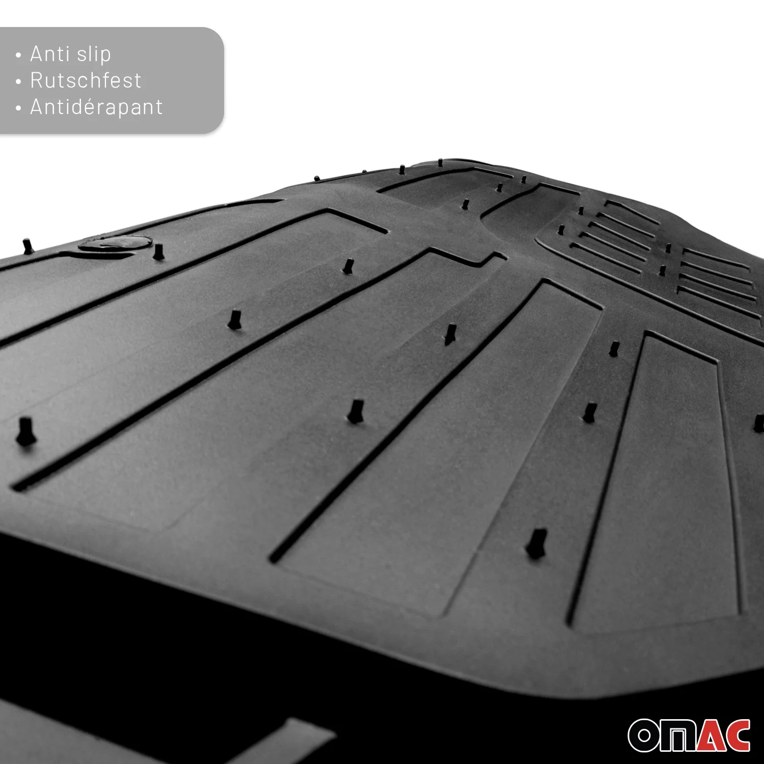 Fußmatten Gummimatten 3D Passform für Citroen C3 Gummi Schwarz 4tlg - Image 10