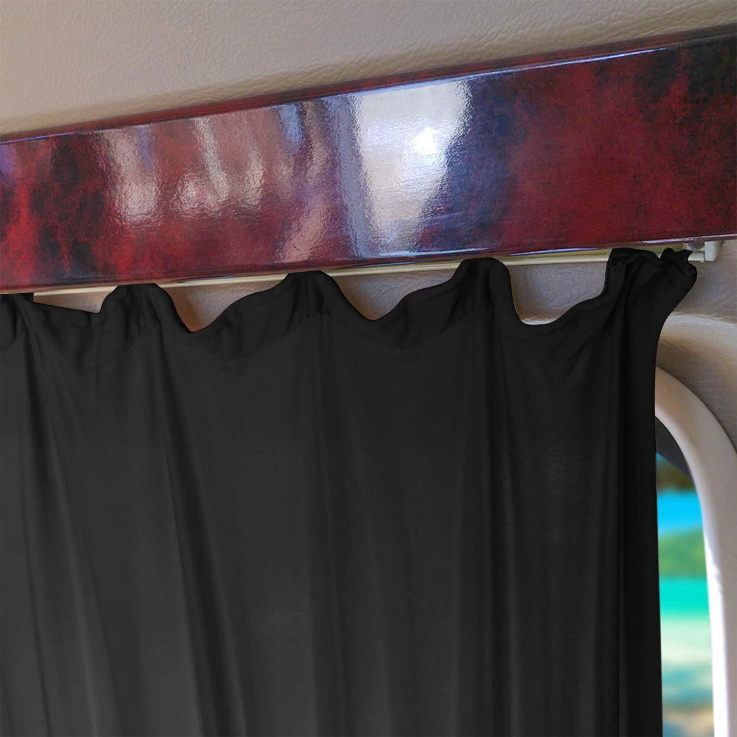 Gardine Doppelhecktür Sonnenschutz für Fiat Ducato 2006-2026 Langer Schwarz 6x - Image 6