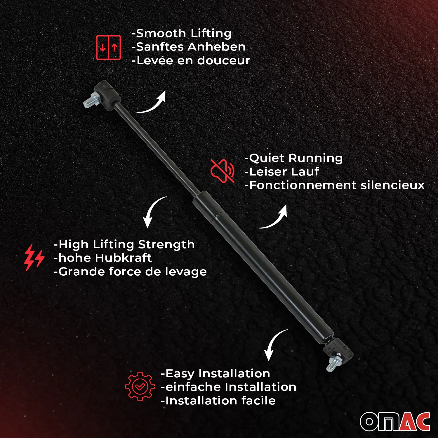 2x Heckklappendämpfer Gasfeder Dämpfer für Fiat Grande Punto 2005-2018 - Image 3