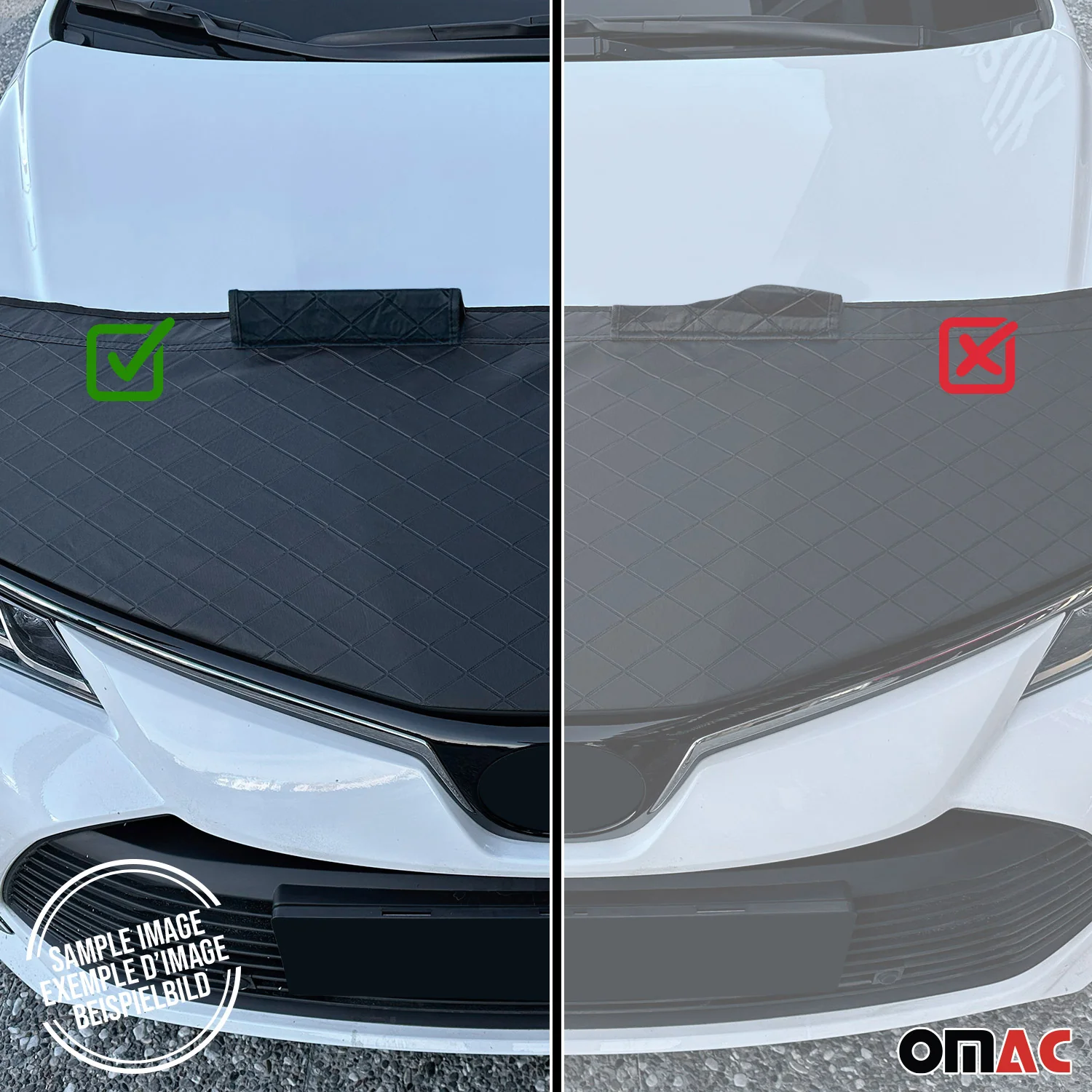 Schwarz Halb Haubenbra Steinschlagschutz Bonnet Bra für VW Sharan 2010-2015 - Image 9