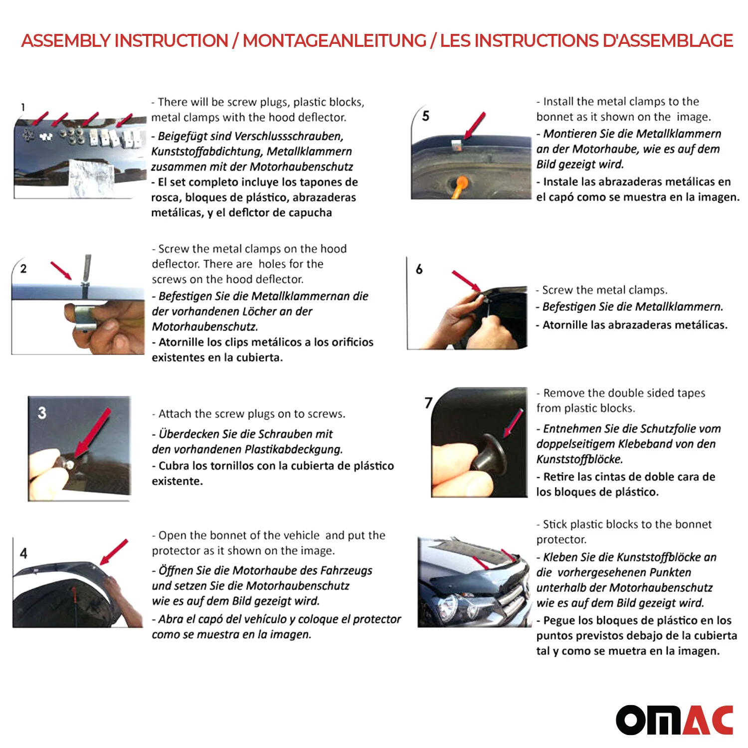 Motorhaube Deflektor Insekten Steinschlagschutz für Kia Ceed 2012-2018 Dunkel - Image 10