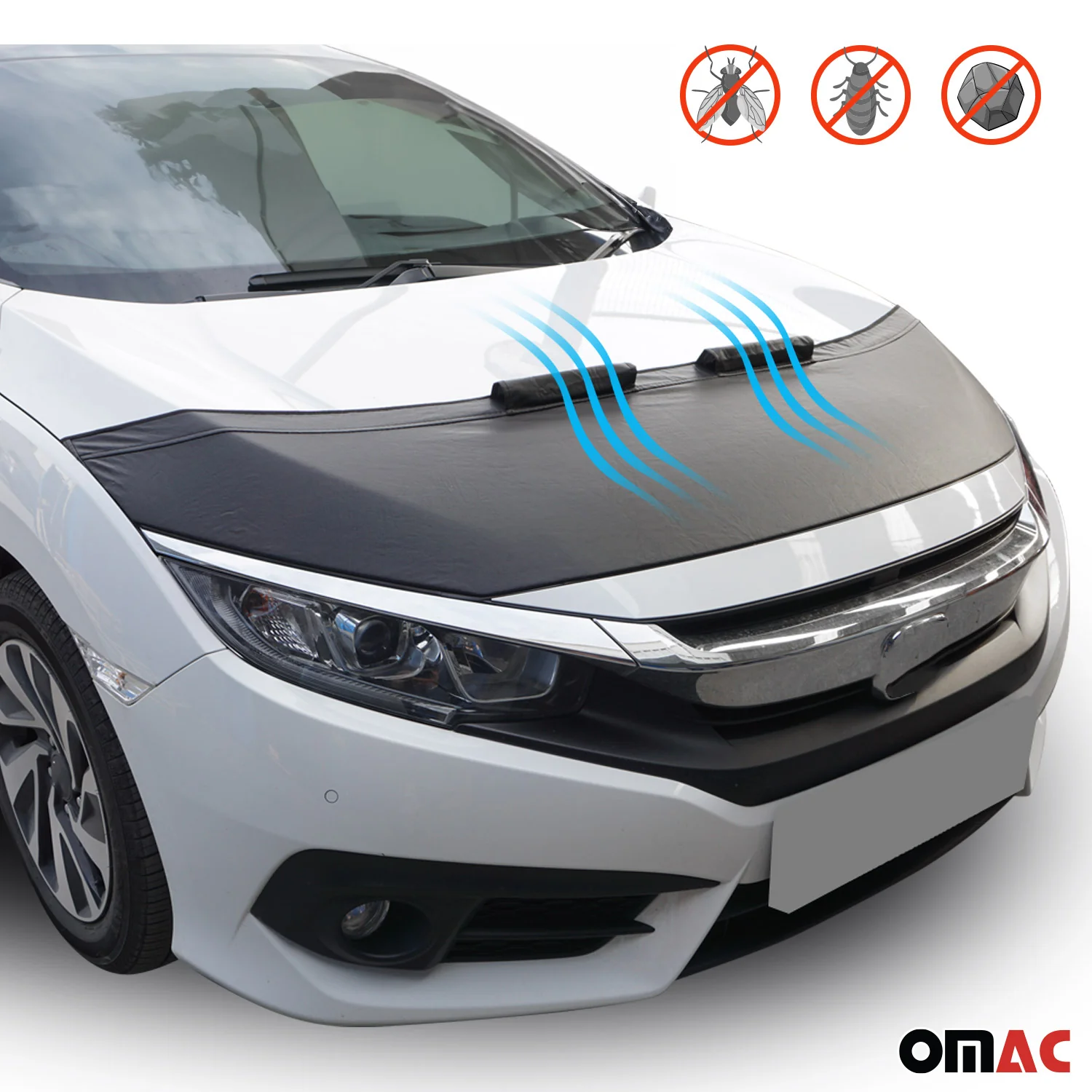 Haubenbra Steinschlagschutz Bonnet Bra für Nissan Juke 2019-2026 Schwarz Halb - Image 6