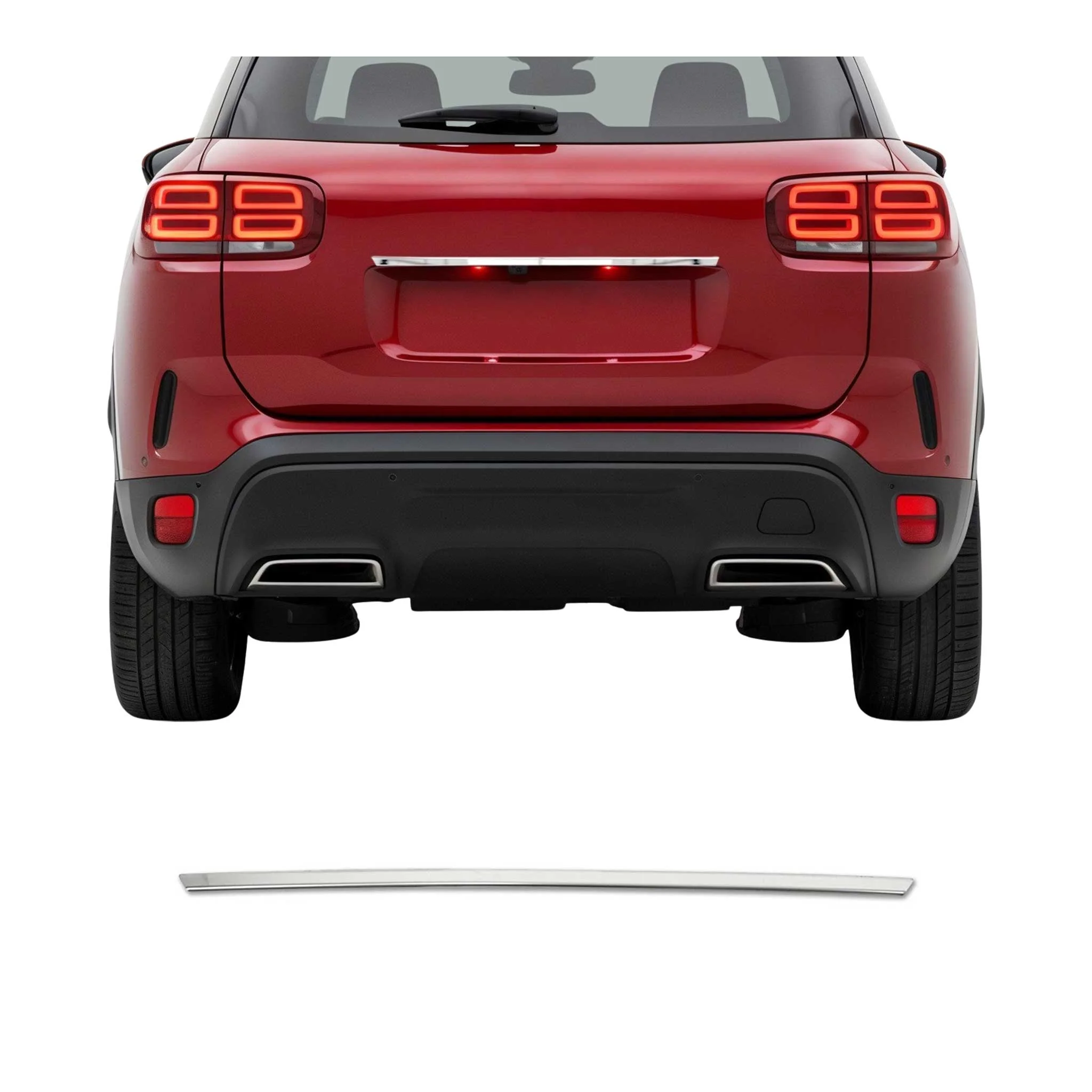 Heckklappe Kofferraumöffner Griff für Citroen C5 Aircross 2018-2025 Chrom