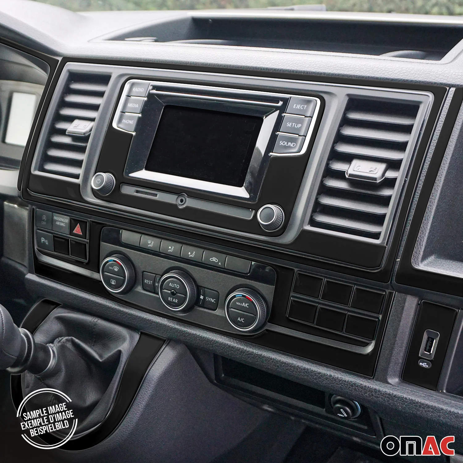 Innenraum Dekor Cockpit für VW Polo 1997-2001 Piano Schwarz Optik 20 tlg - Image 3