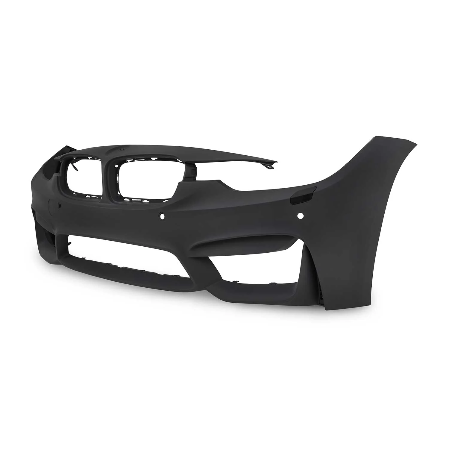 JOM Stoßstange vorne für BMW F30 inkl. LCI 2011-2019 SRA + PDC Schwarz - Image 4