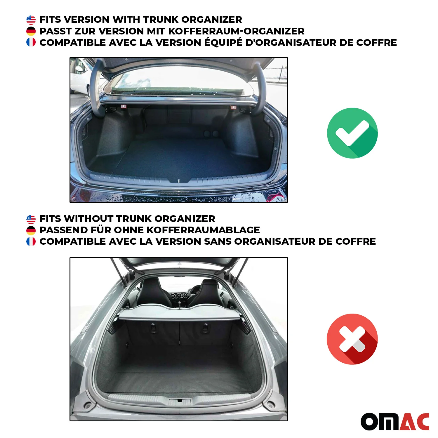 Kofferraummatte für Mercedes-Benz GLE W167 2019-2026 mit Kofferraumorganisator - Image 3