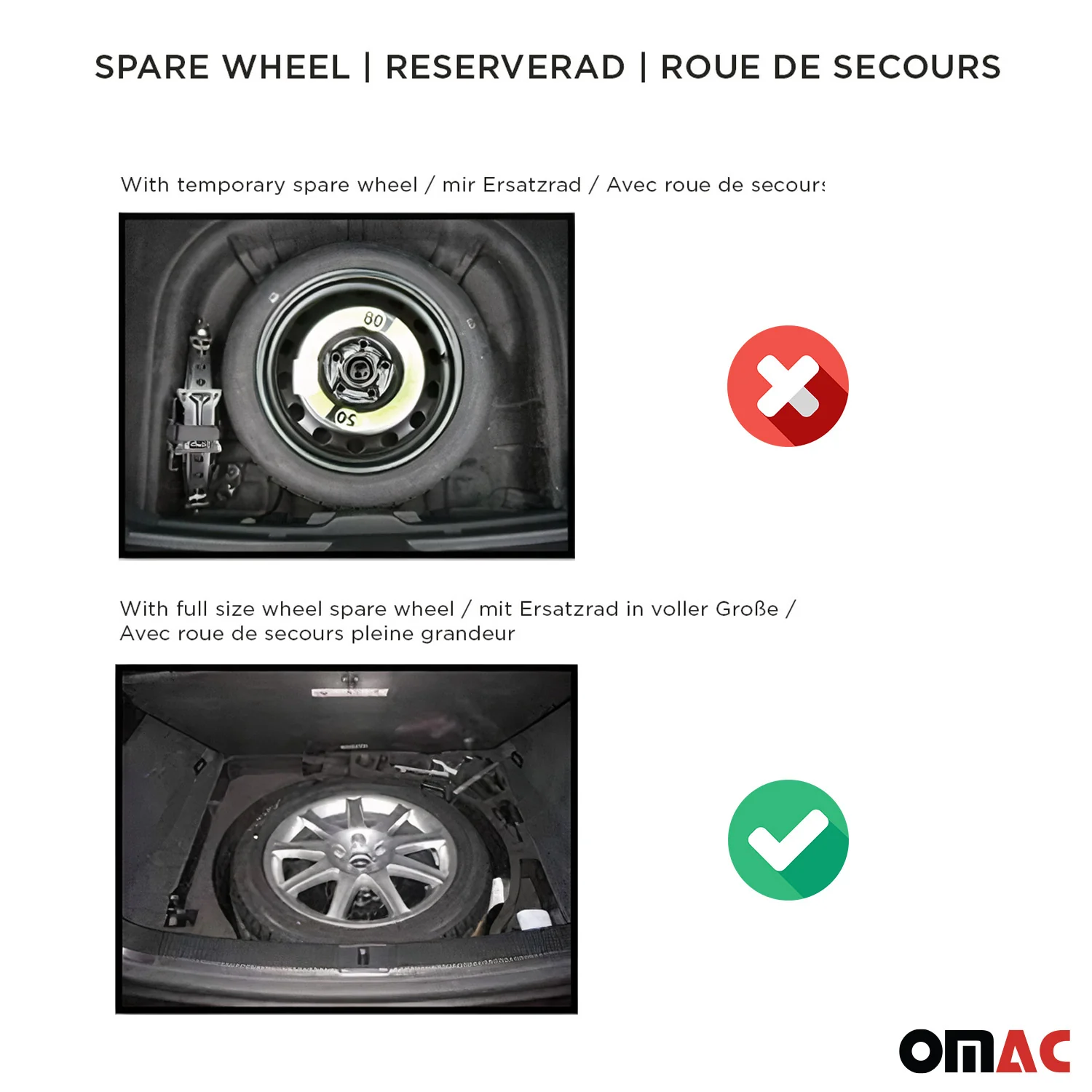 OMAC Gummi Kofferraumwanne für Kia Ceed Sport Wagon 2012-2018 TPE Laderaumwanne - Image 3