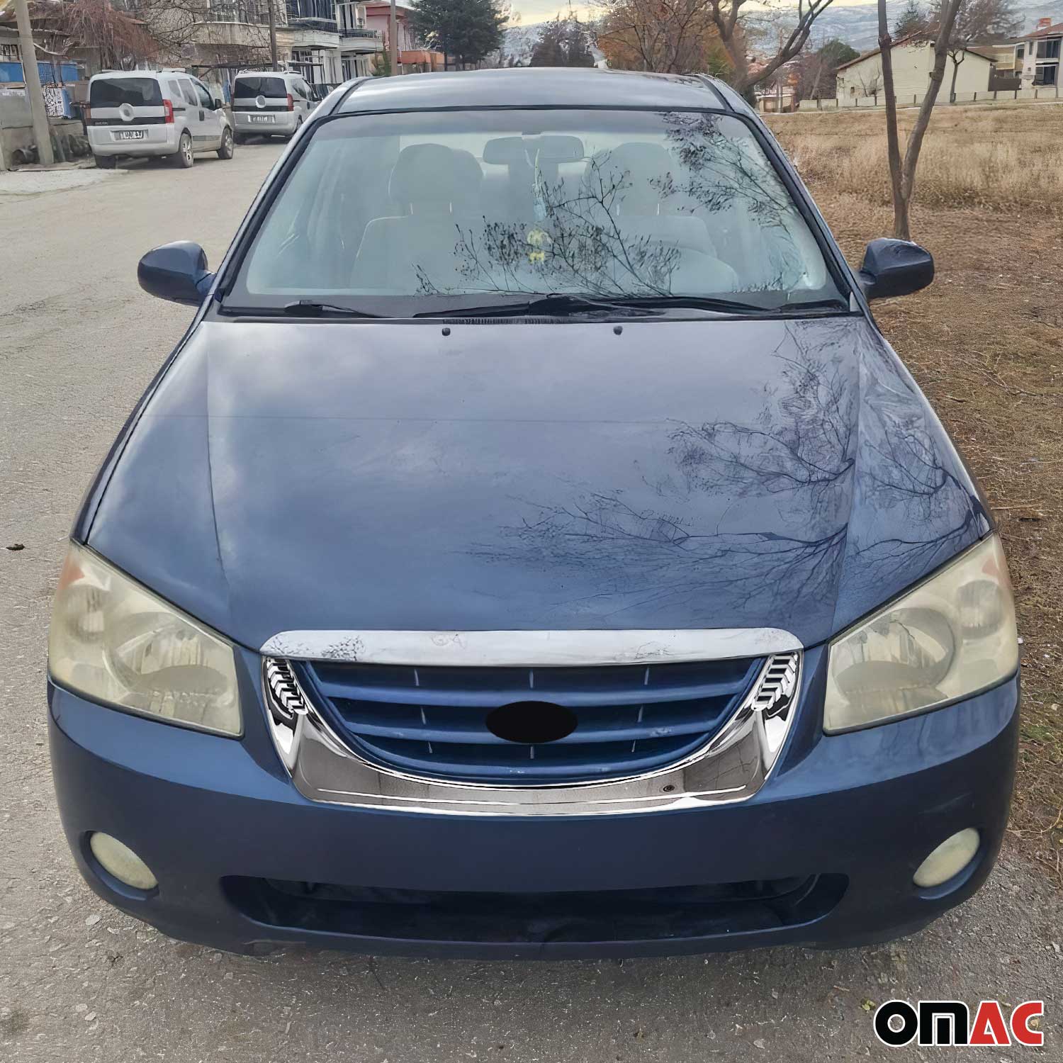 Kühlergrill Leisten Grillleisten für Kia Cerato 2004-2006 ABS Chrome 1tlg - Image 2