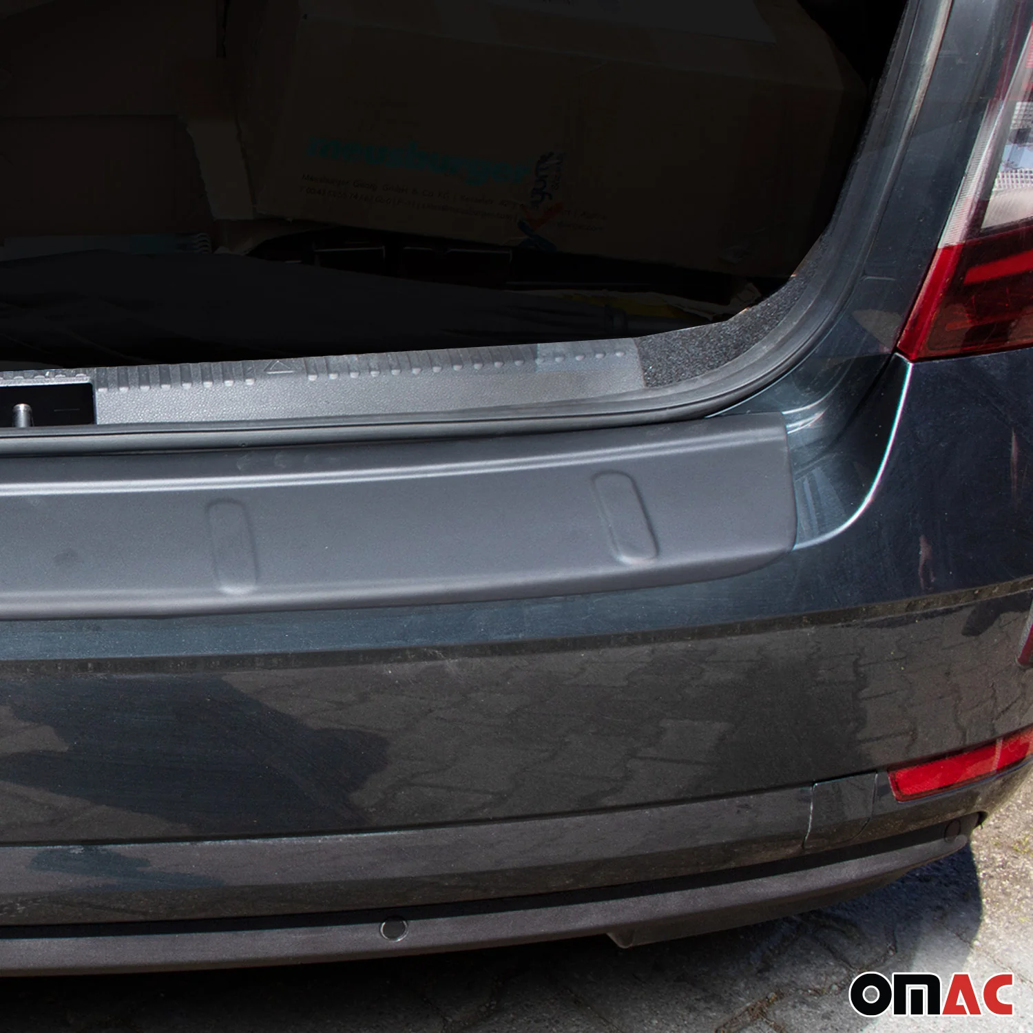 Ladekantenschutz Stoßstange für Skoda Octavia Limo 2013-2019 Acryl matt schwarz - Image 5