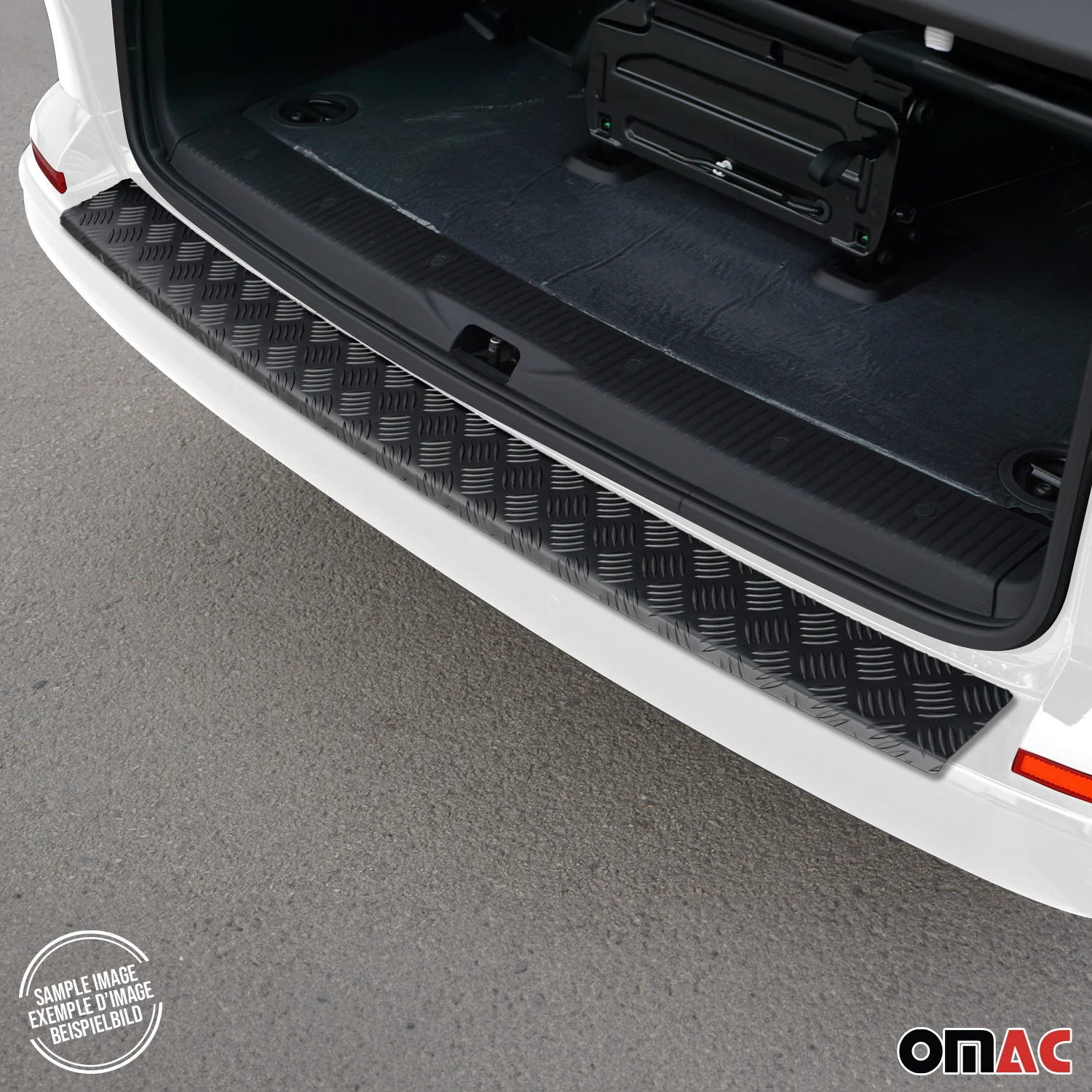 Ladekantenschutz Stoßstange für Toyota Proace City 2019-2026 Aluminium Schwarz - Image 2