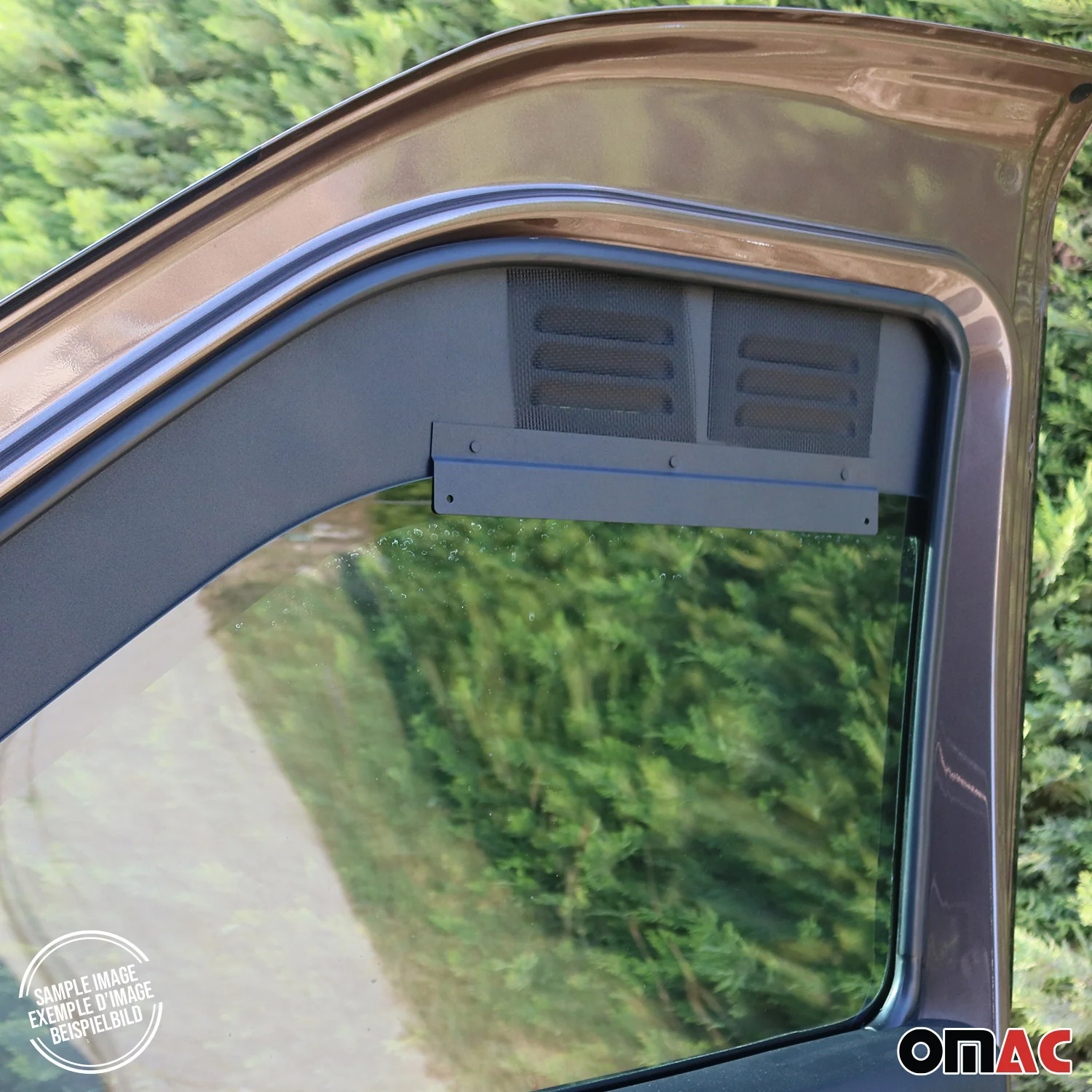Lüftungsgitter Be & Entlüftung für VW Transporter T3 1979-1990 Alu Schwarz 2tlg - Image 3