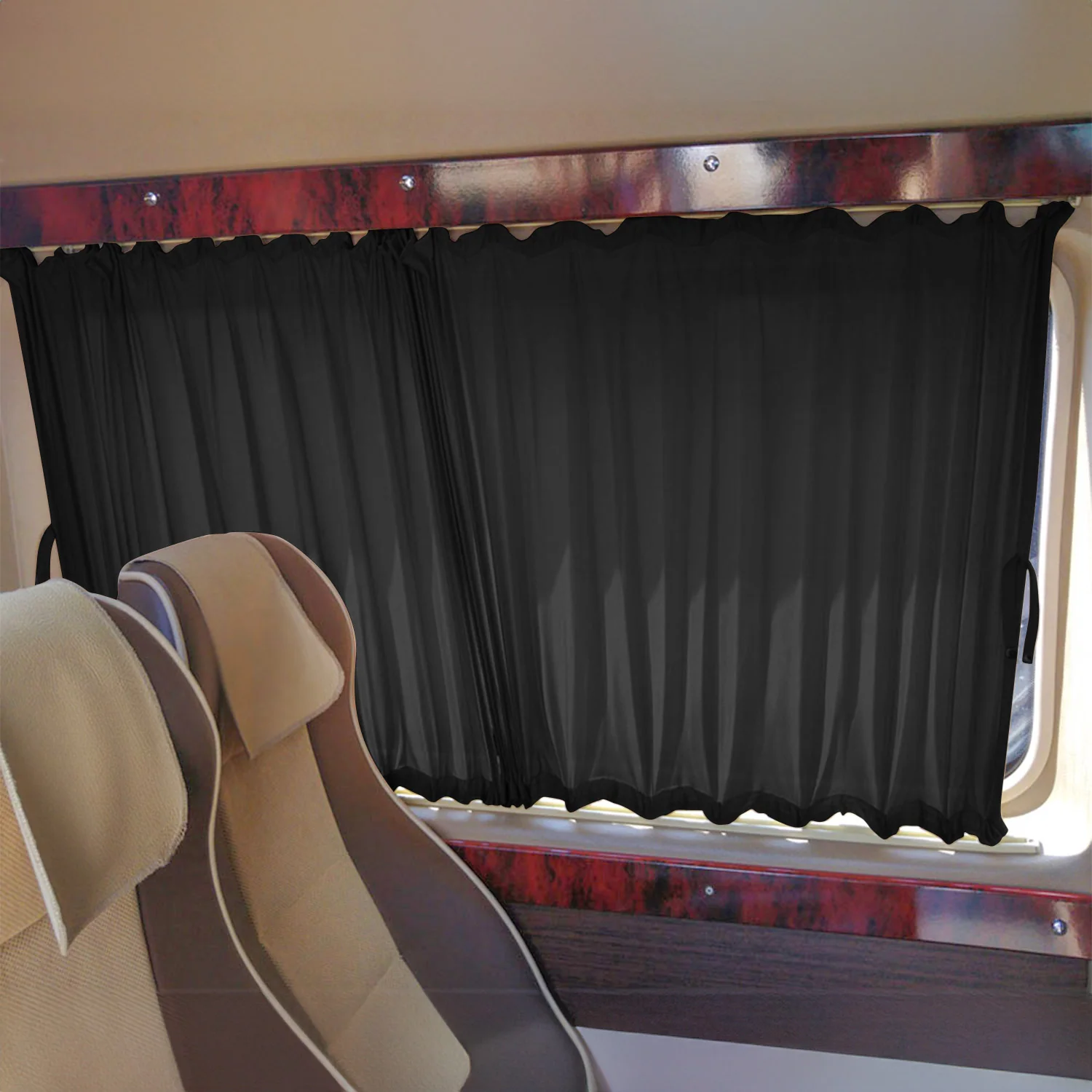 Sonnenschutz Gardinen für Citroen Jumpy 2016-2026 L3 Schwarz Doppelhecktür 10x - Image 2