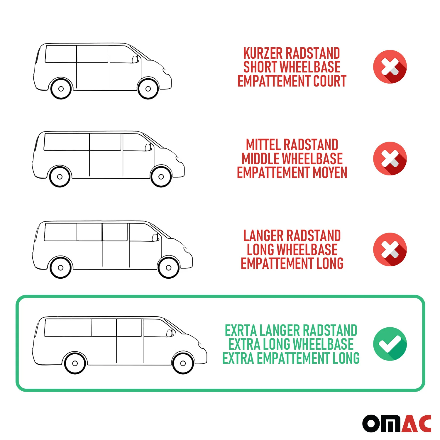 Sonnenschutz MAß Gardinen für Ford Transit 2015-2026 L4 Rot Doppelhecktür 14x - Image 5