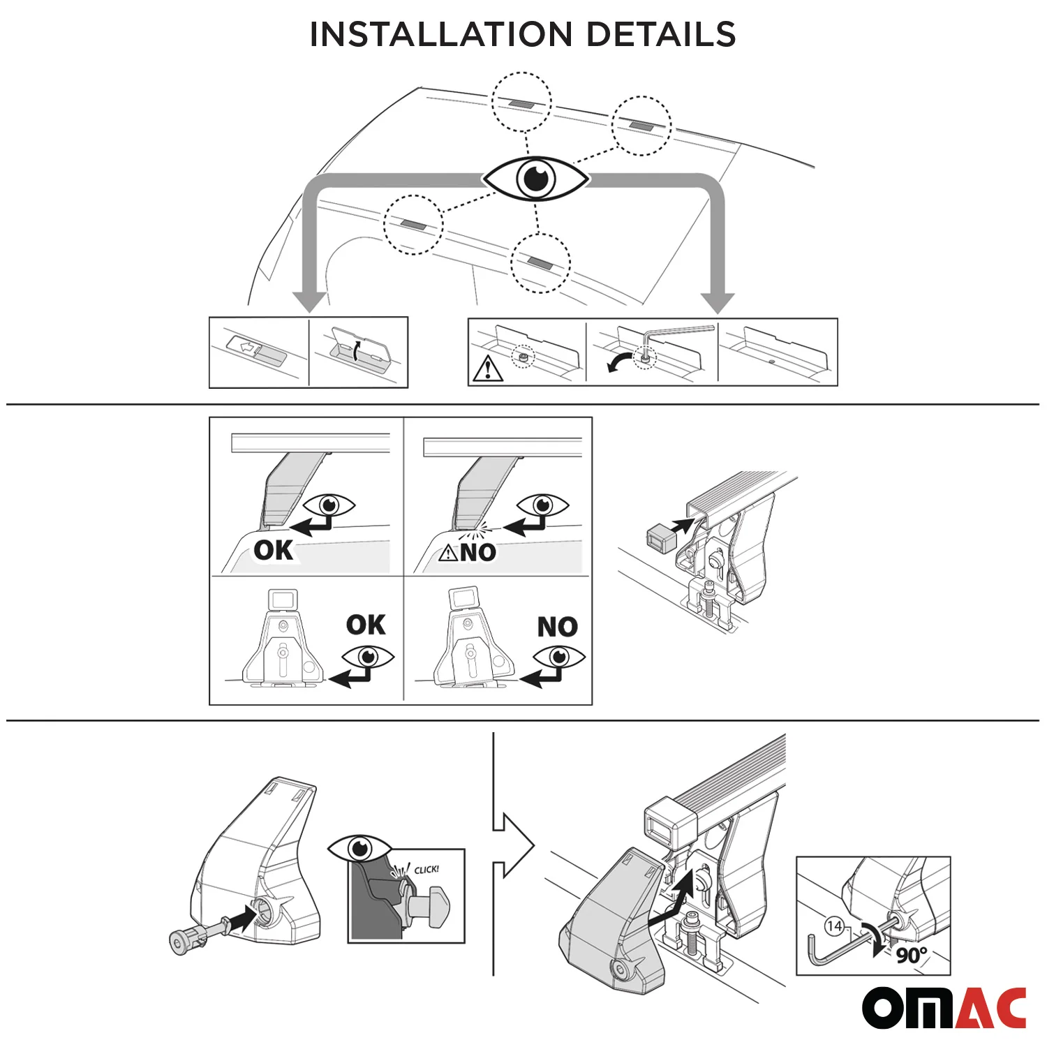 Menabo Dachträger Grundtäger für Citroen Berlingo 2008-2018 75kg Stahl Silber 2x - Image 9