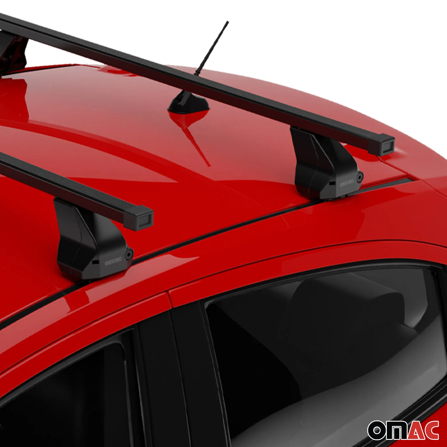 Menabo Dachträger für Mercedes B Klasse W245 2005-2011 75kg Stahl Schwarz 2x - Image 6