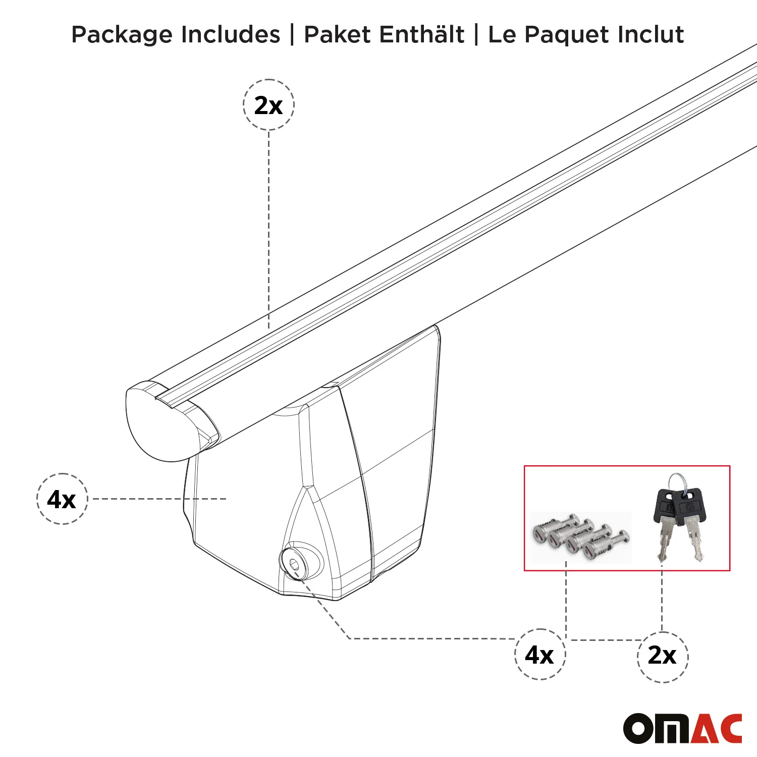 Menabo Dachträger Grundträger für BMW iX2 U10 2024-2026 Aluminium Schwarz 2tlg - Image 9