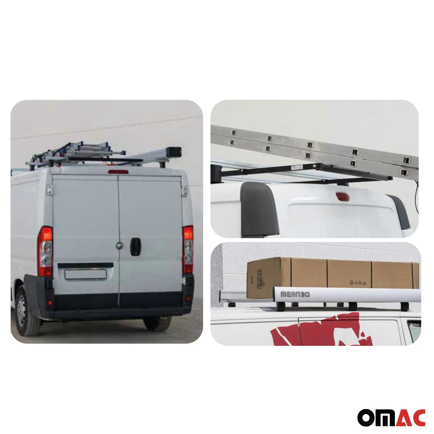 Menabo Dachträger für Citroen Jumpy / Toyota Proace 2016-2026 Aluminium Grau 3x - Image 11