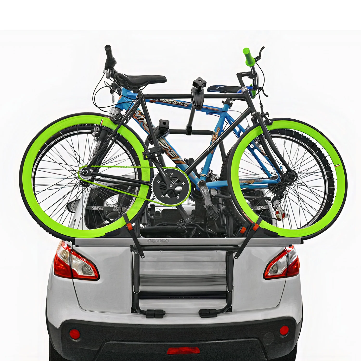 Menabo Fahrradträger 2 Fahrräder für Seat Altea 2004-2026 Alu Silber Schwarz