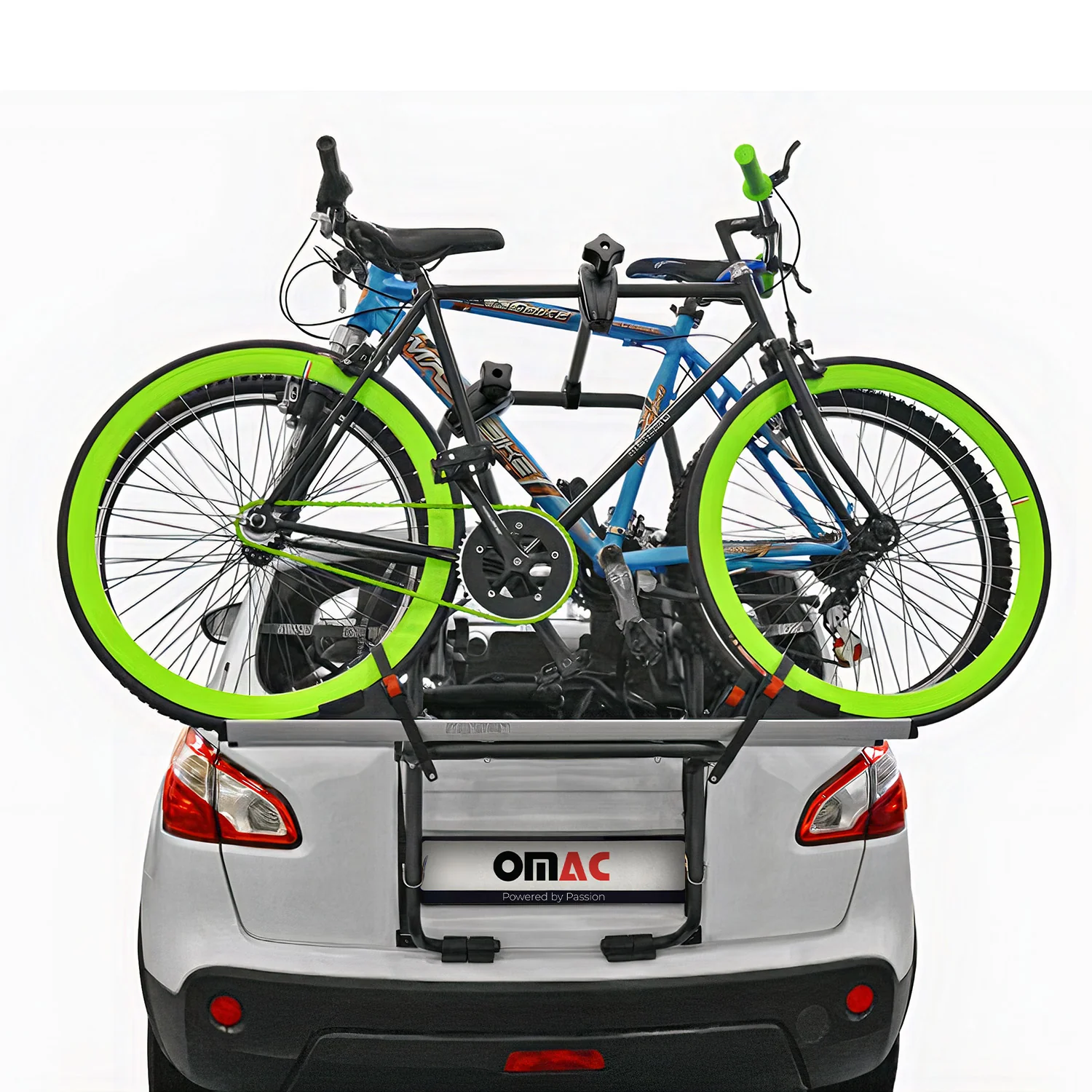 Menabo Fahrradträger 2 Fahrräder für Volvo V60 2010-2013 Alu Silber Schwarz