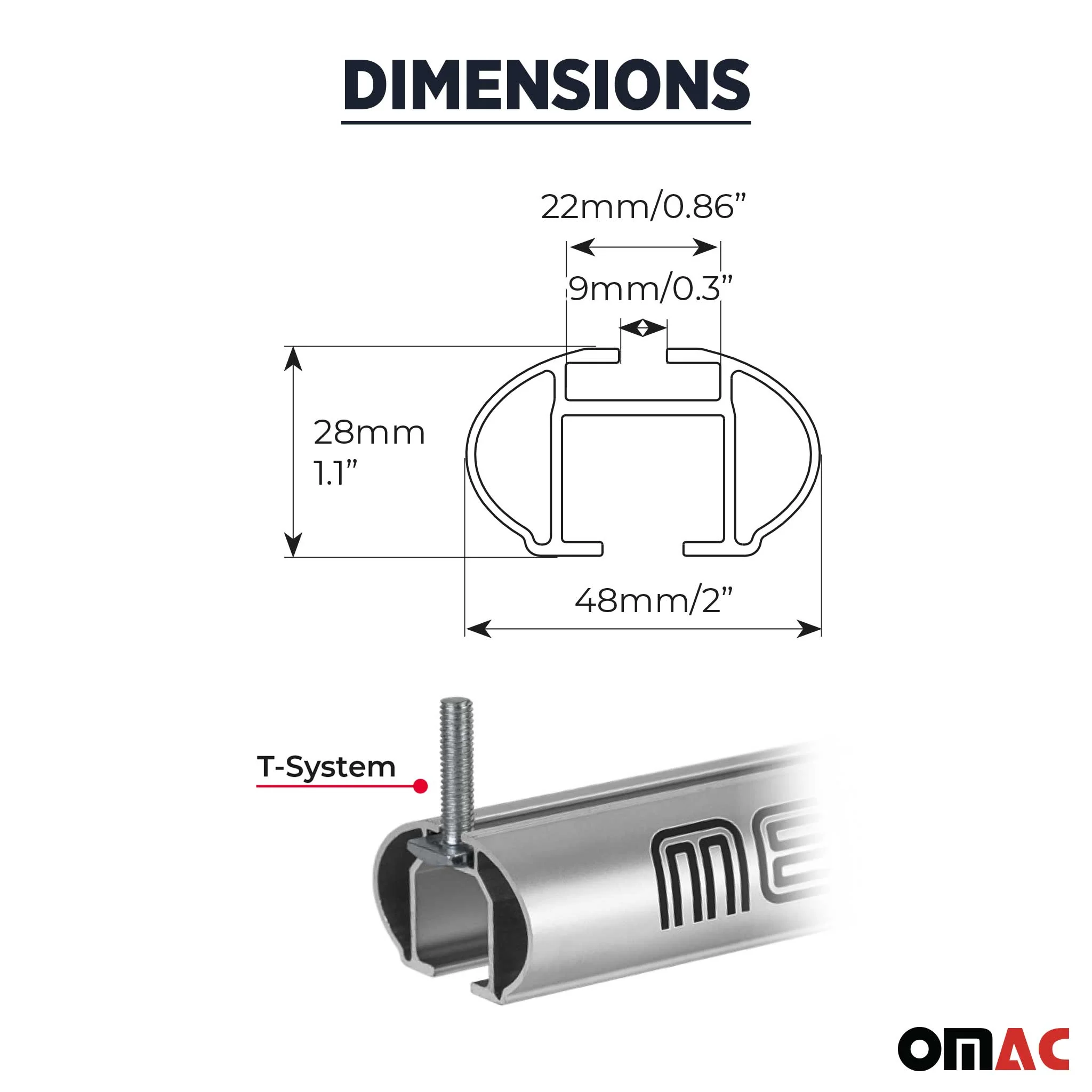 Menabo Dachträger Grundtäger für Cadillac SRX 2010-2016 75kg Alu Schwarz 2tlg - Image 5