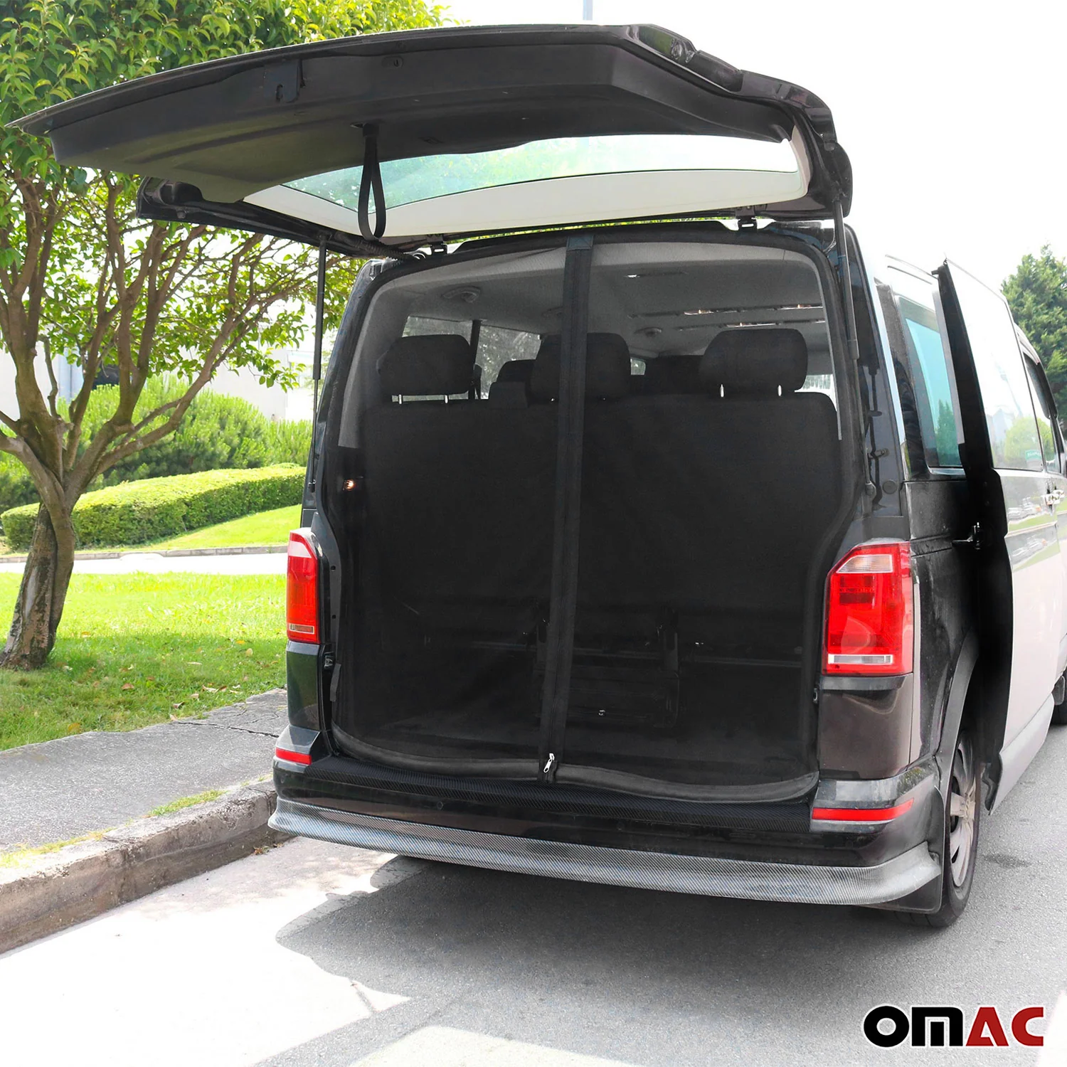 Moskitonetz Magnetisch Insektenschutz für Fiat Doblo 2015-24 Schwarz Heckklappe - Image 8
