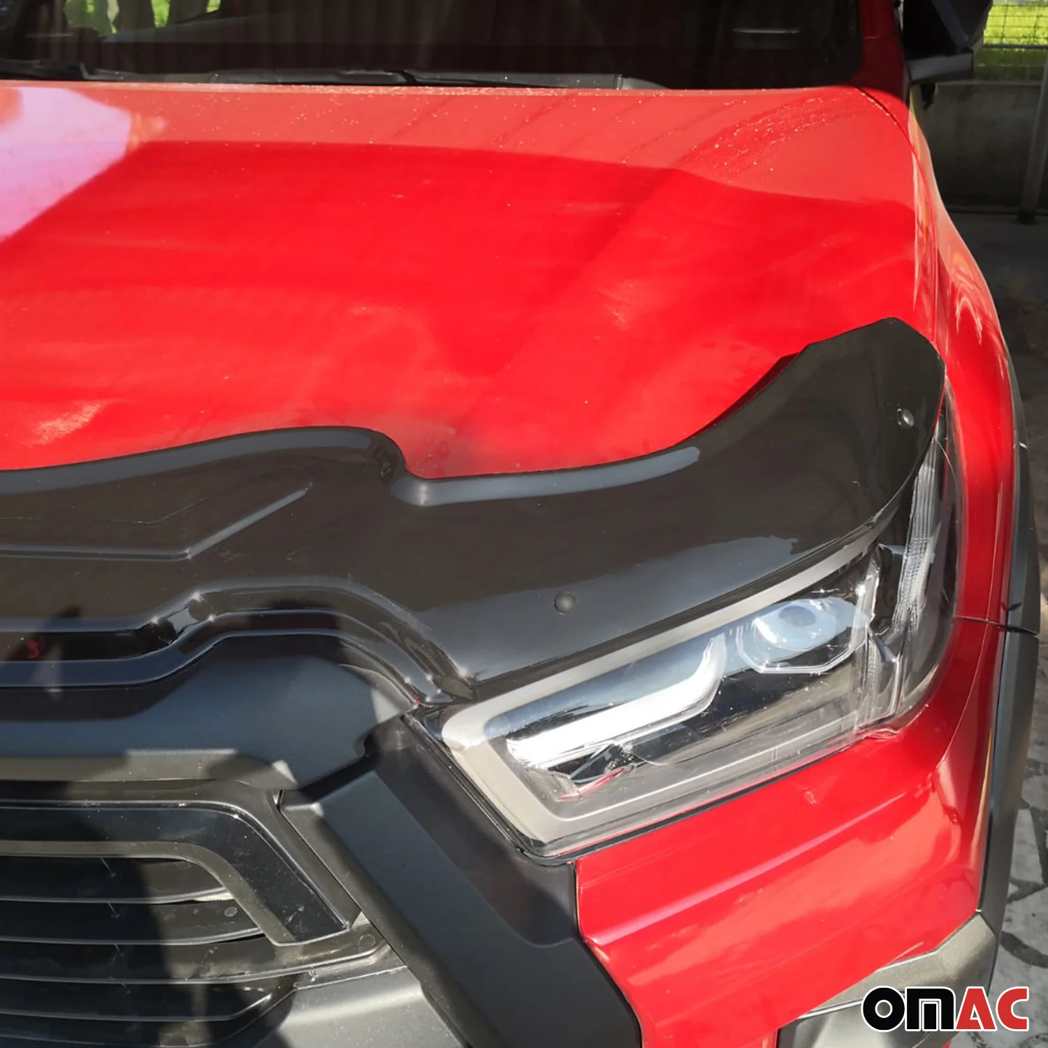 Motorhaube Deflektor Insekten Steinschlagschutz für Toyota Hilux 2020-26 Dunkel - Image 8