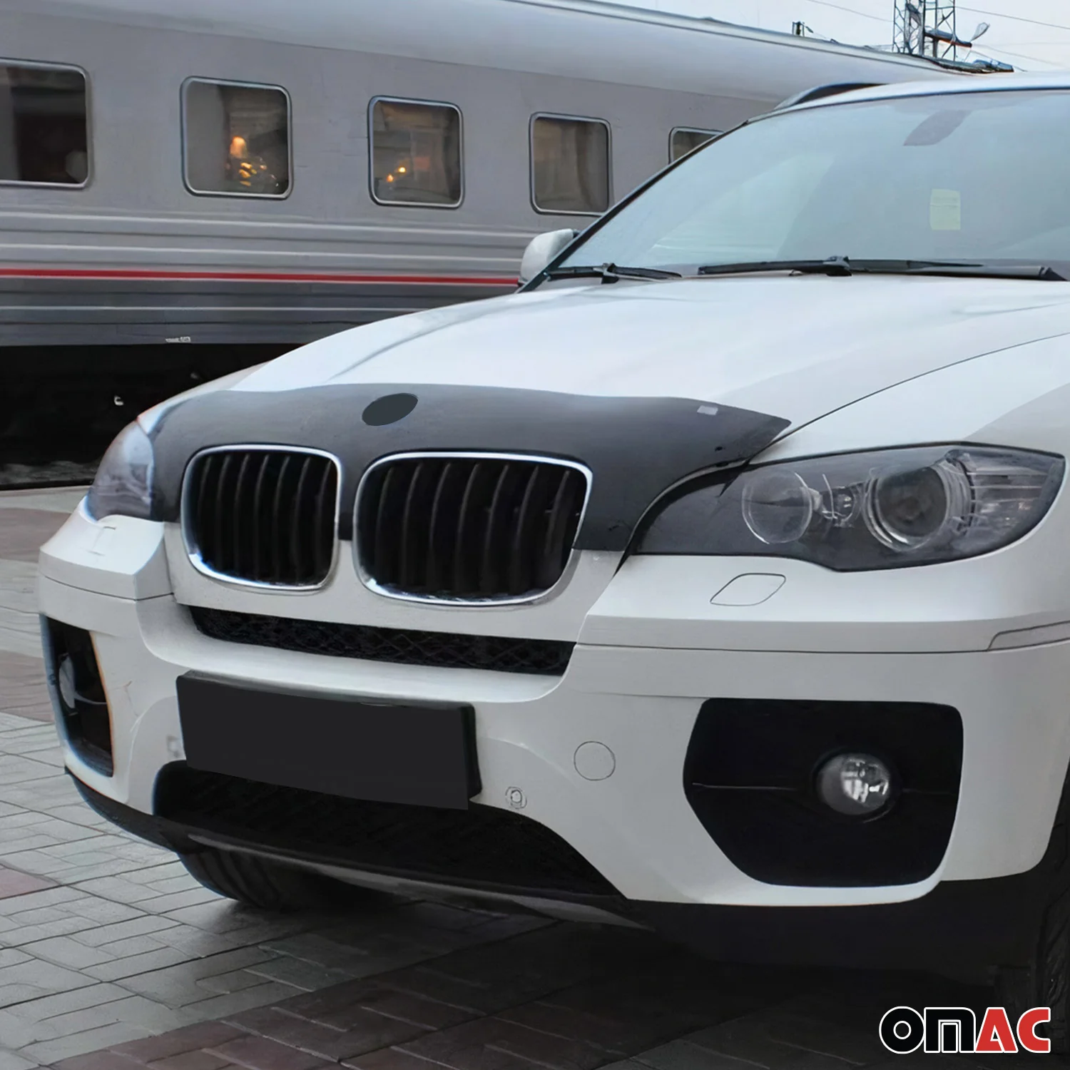 Motorhaube Deflektor Insekten Steinschlagschutz für BMW X5 X6 2006-2013 Dunkel - Image 7