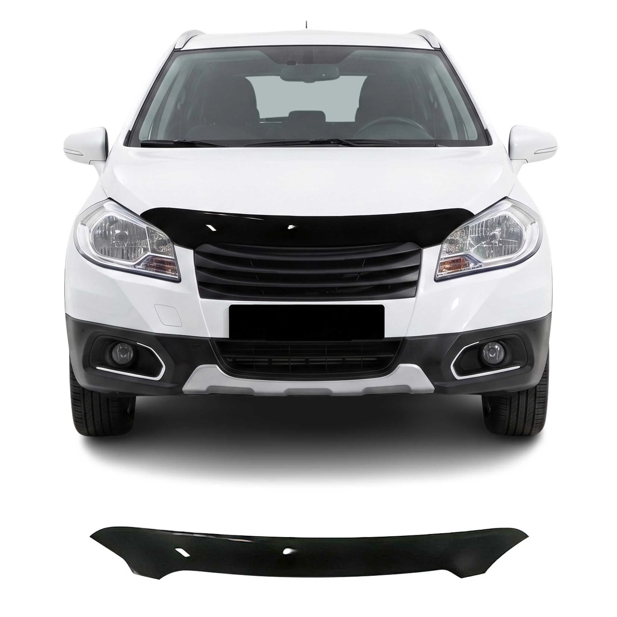 Motorhaube Deflektor Insekten Steinschlagschutz für Suzuki SX4 2013-2017 Dunkel