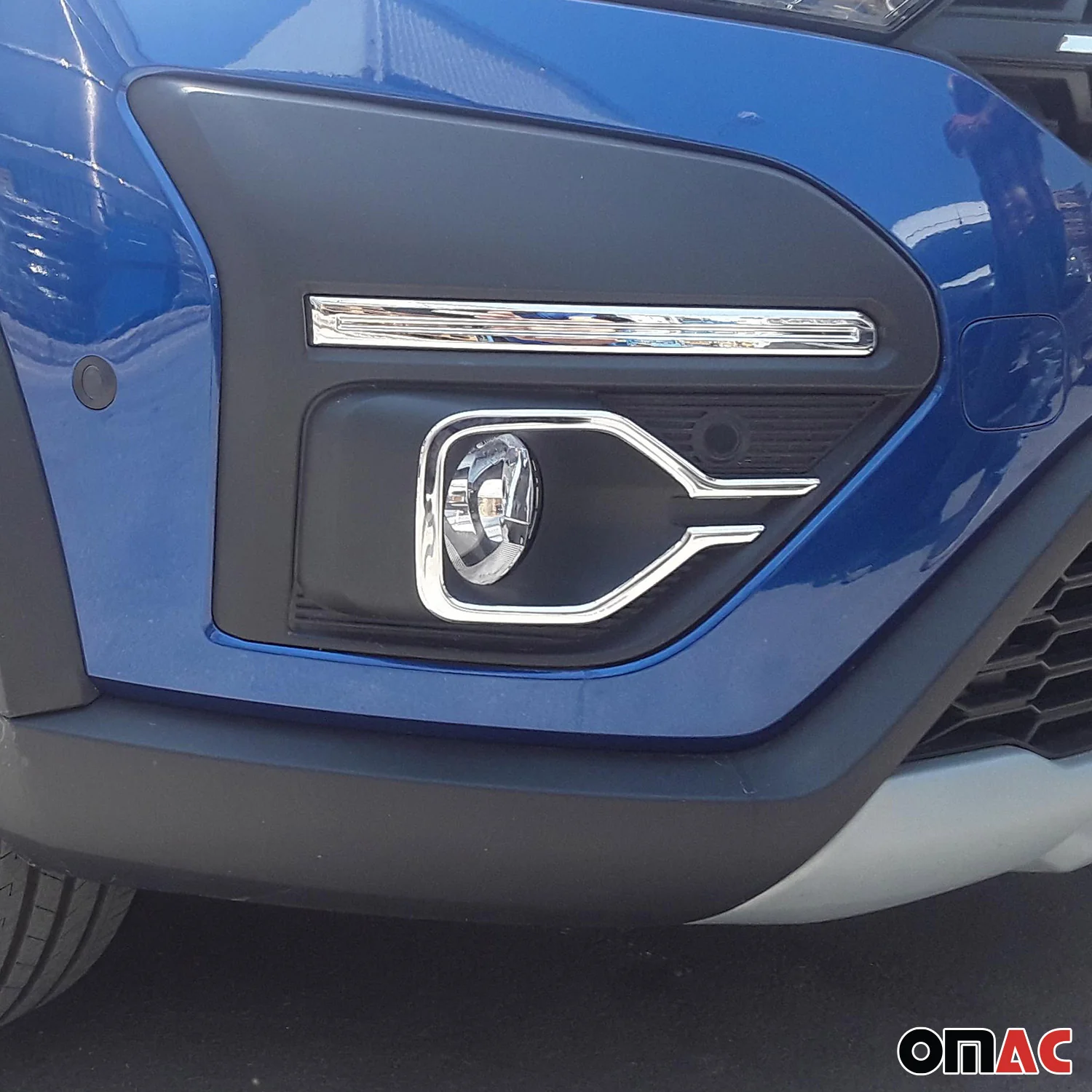 Nebelscheinwerfer Rahmen für Dacia Sandero Stepway 3 2021-2024 Edelstahl Chrom - Image 3