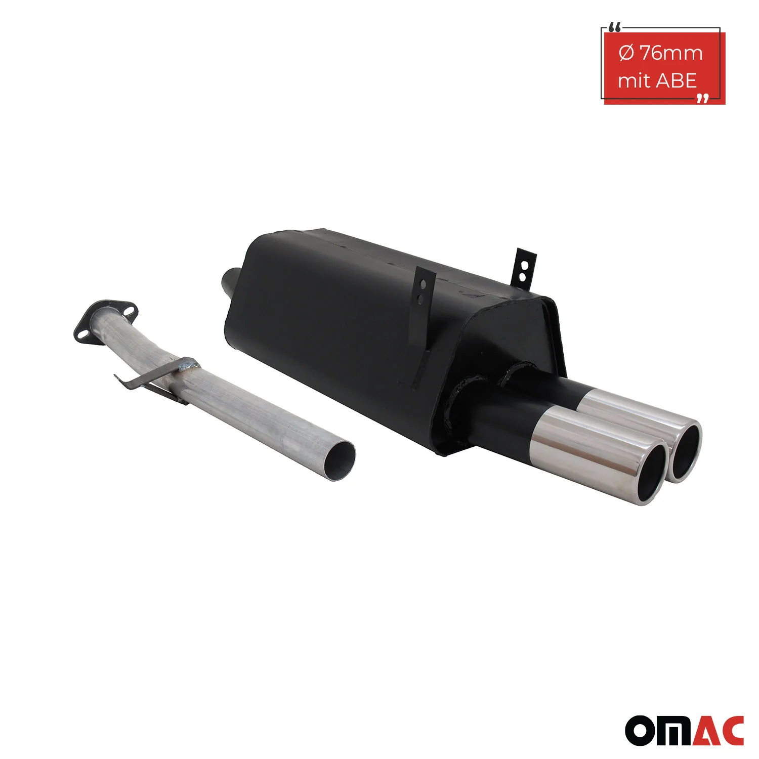 Novus Sportauspuff für BMW 3er E36 1990-2000 76mm Endschalldämpfer mit ABE 2tlg - Image 2