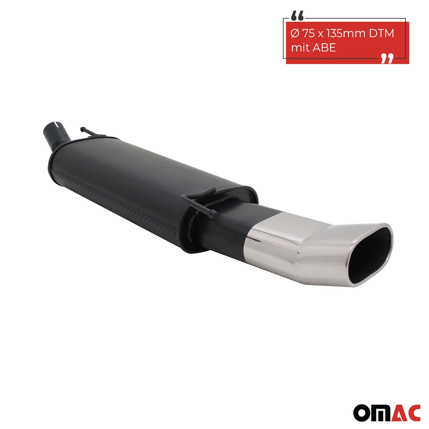 Novus Sportauspuff für BMW 3er E36 325i 135x75mm DTM Endschalldämpfer mit ABE - Image 2