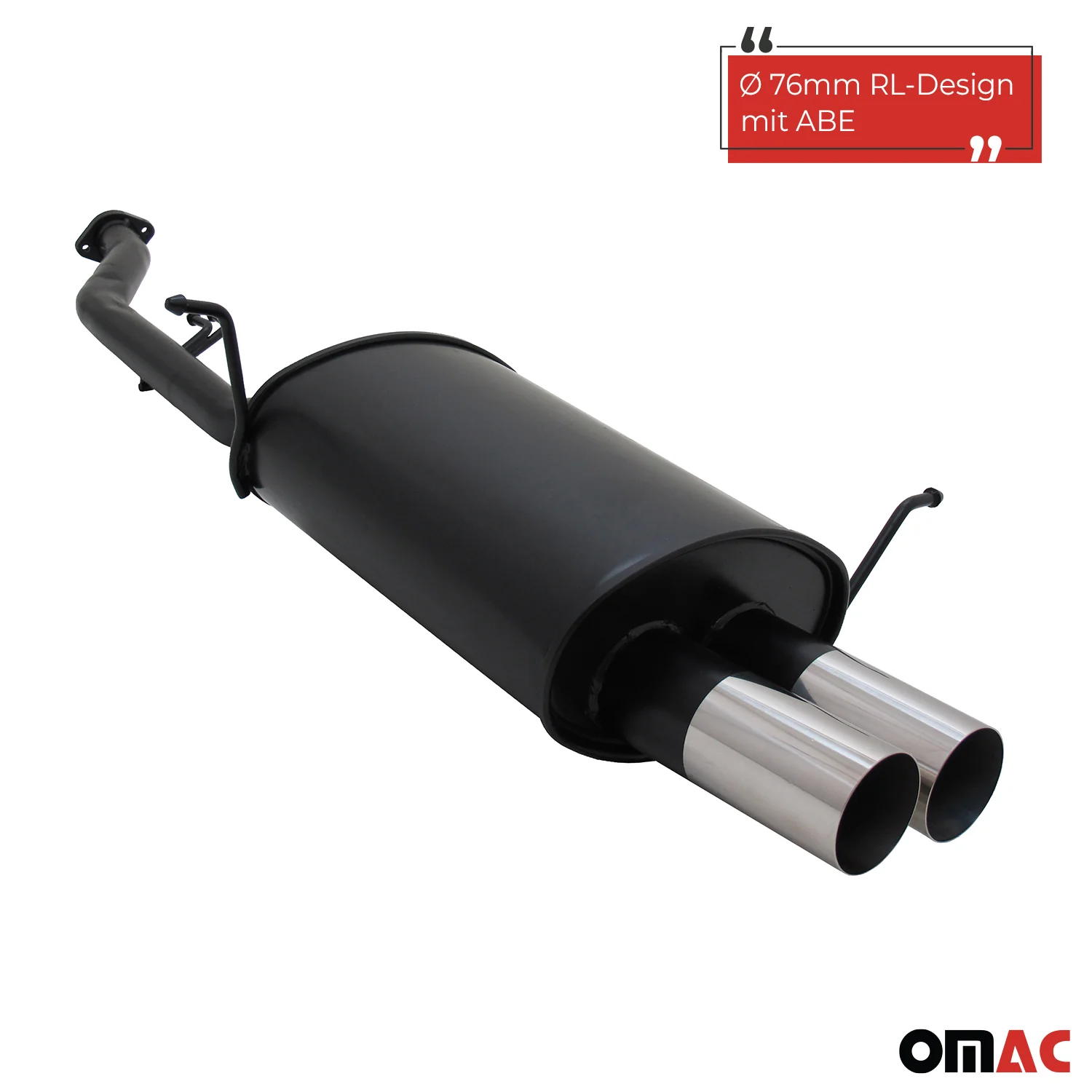 Novus Sportauspuff für BMW E36 Compact 316i 2x76mm RL-Design mit ABE - Image 2