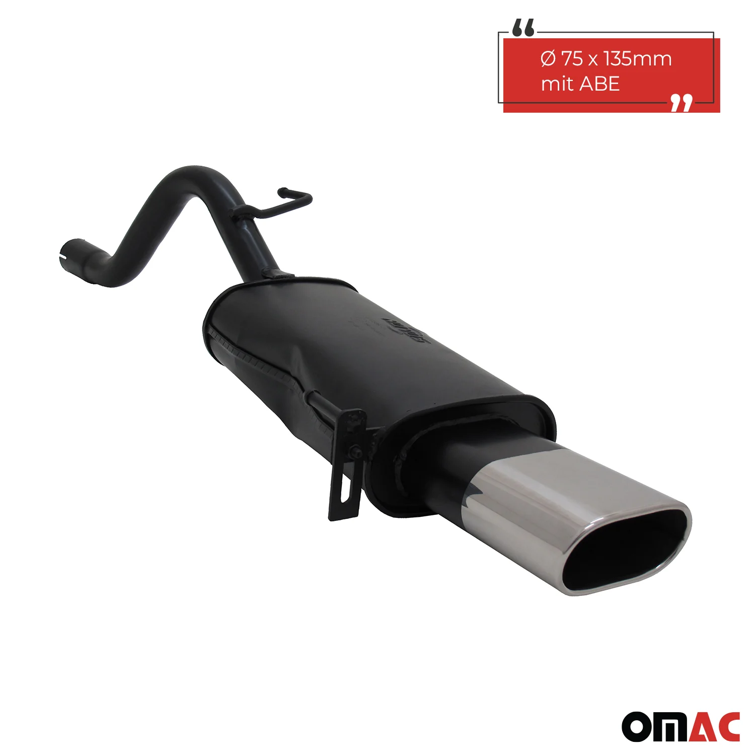 Novus Sportauspuff für Fiat Grande Punto 199 135x75mm Endschalldämpfer mit ABE - Image 2