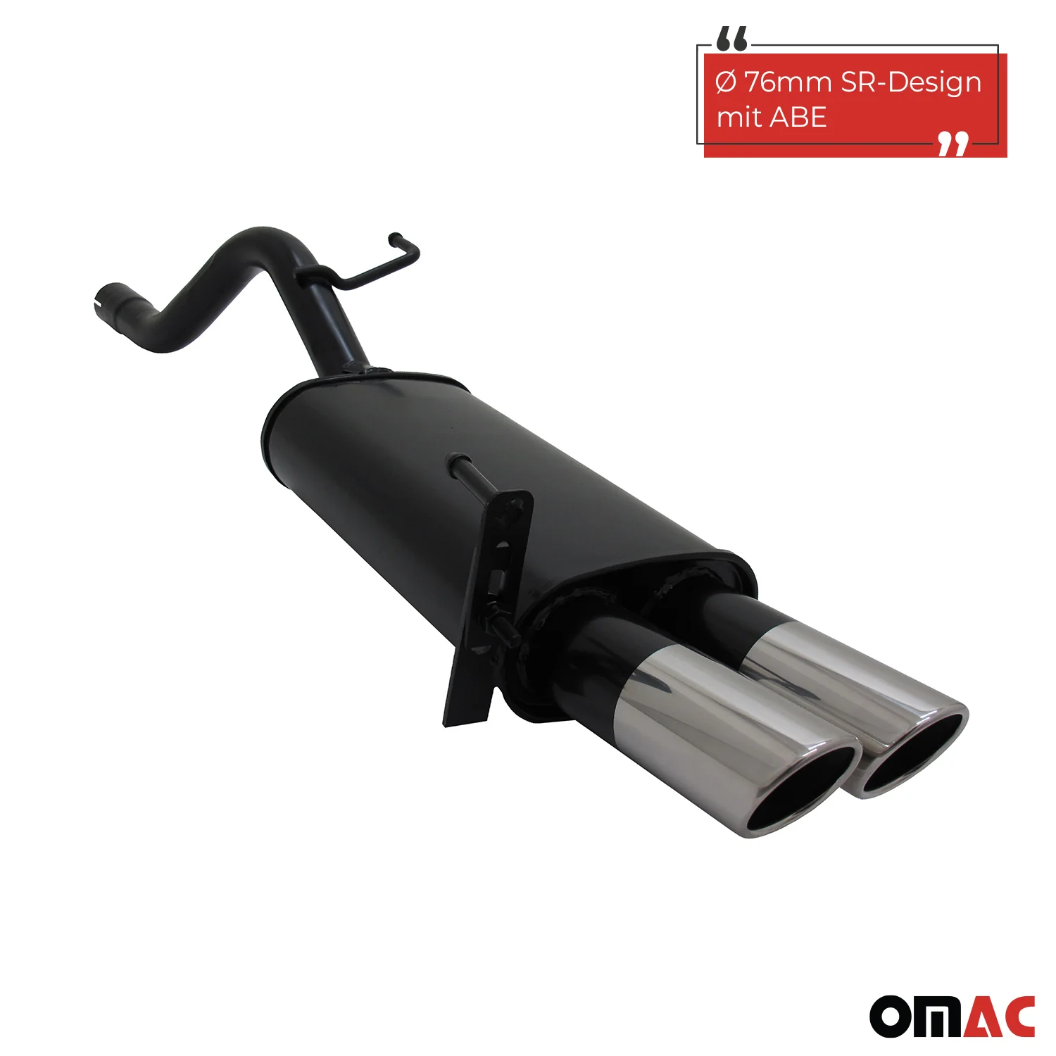 Novus Sportauspuff für Opel Corsa D 2x76mm SR-Design Endschalldämpfer mit ABE - Image 2